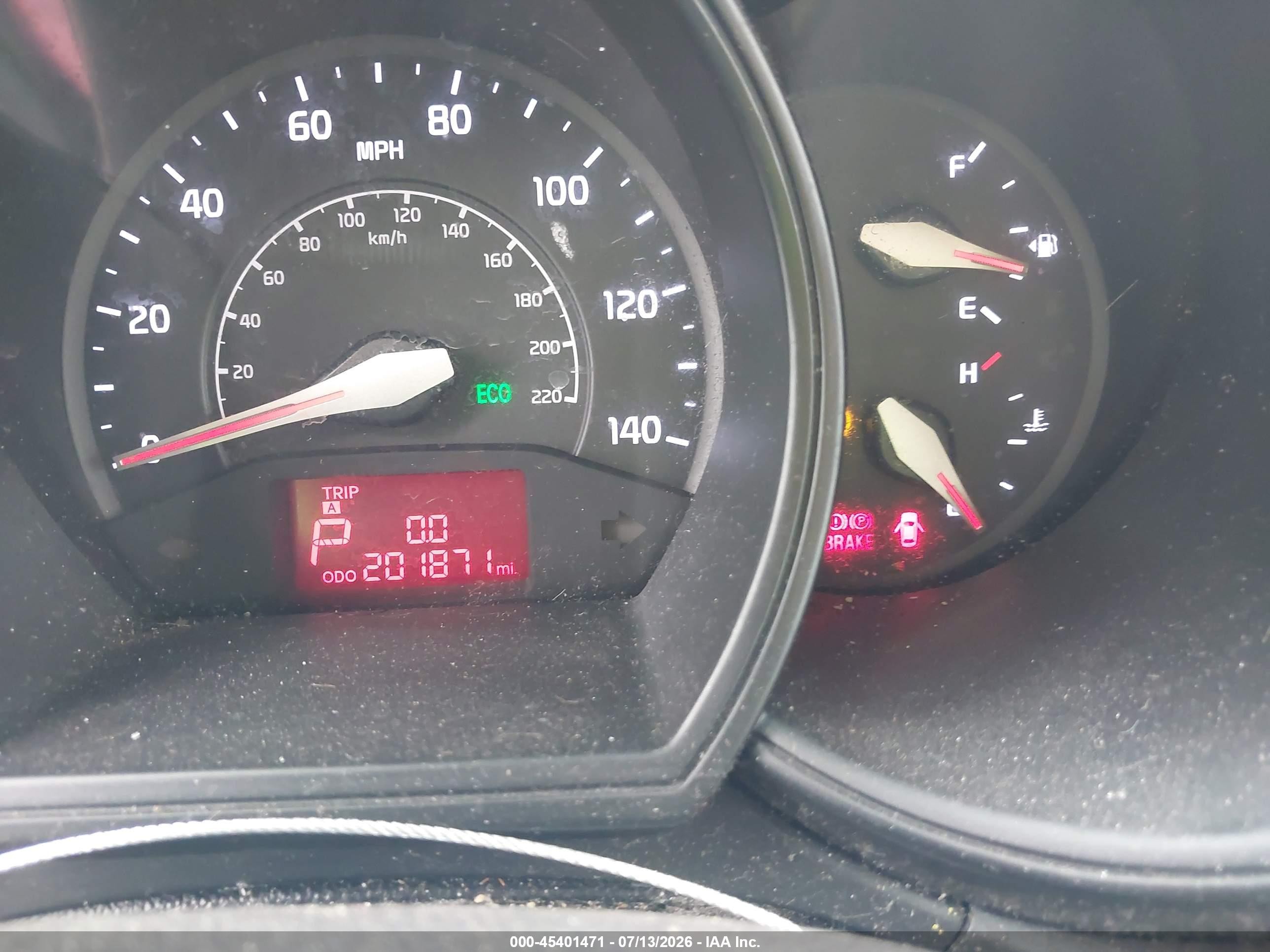 2014 Kia Rio Lx Красный vin: KNADM4A31E6332584