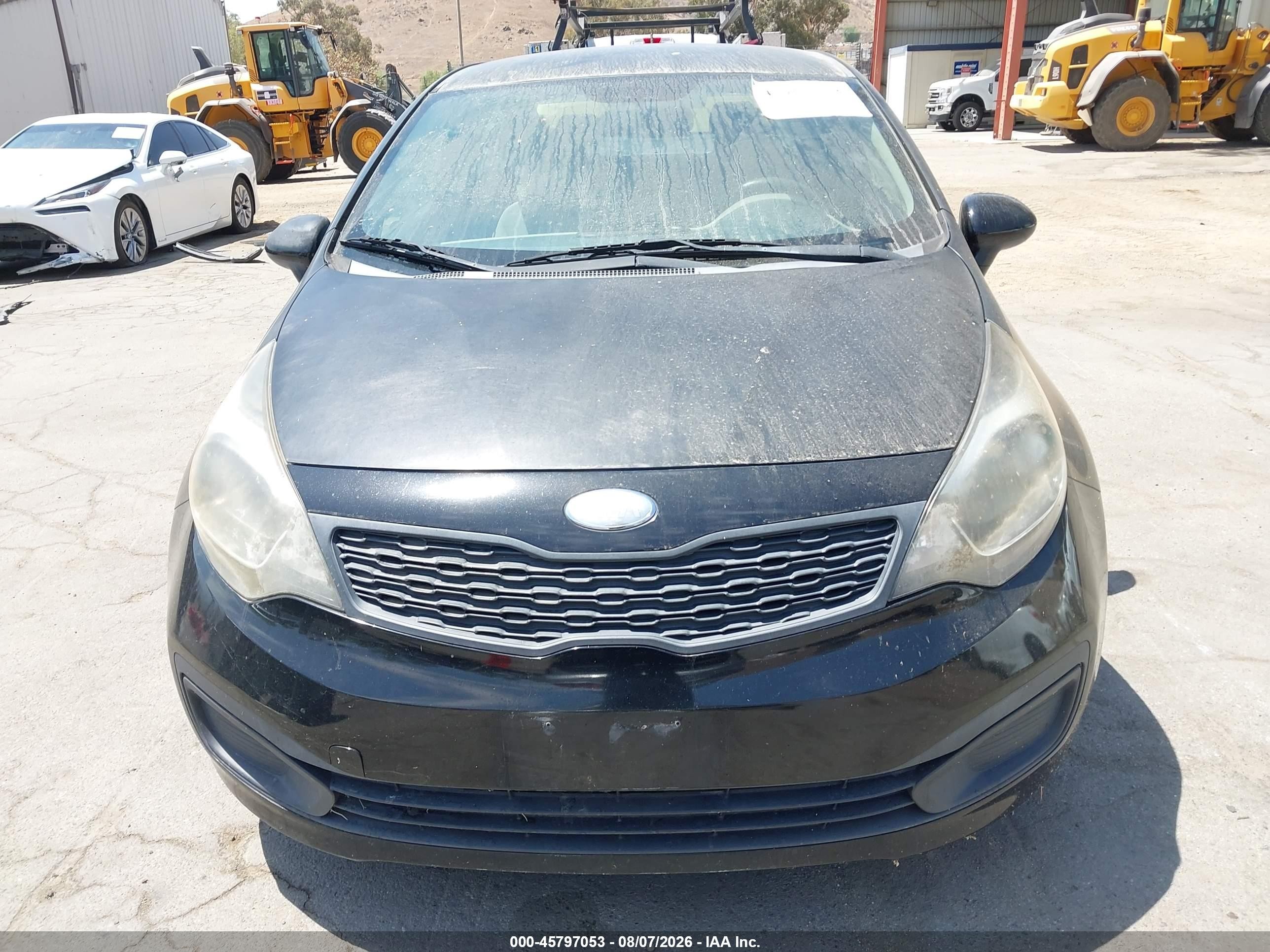 2014 Kia Rio Lx Black vin: KNADM4A31E6333475