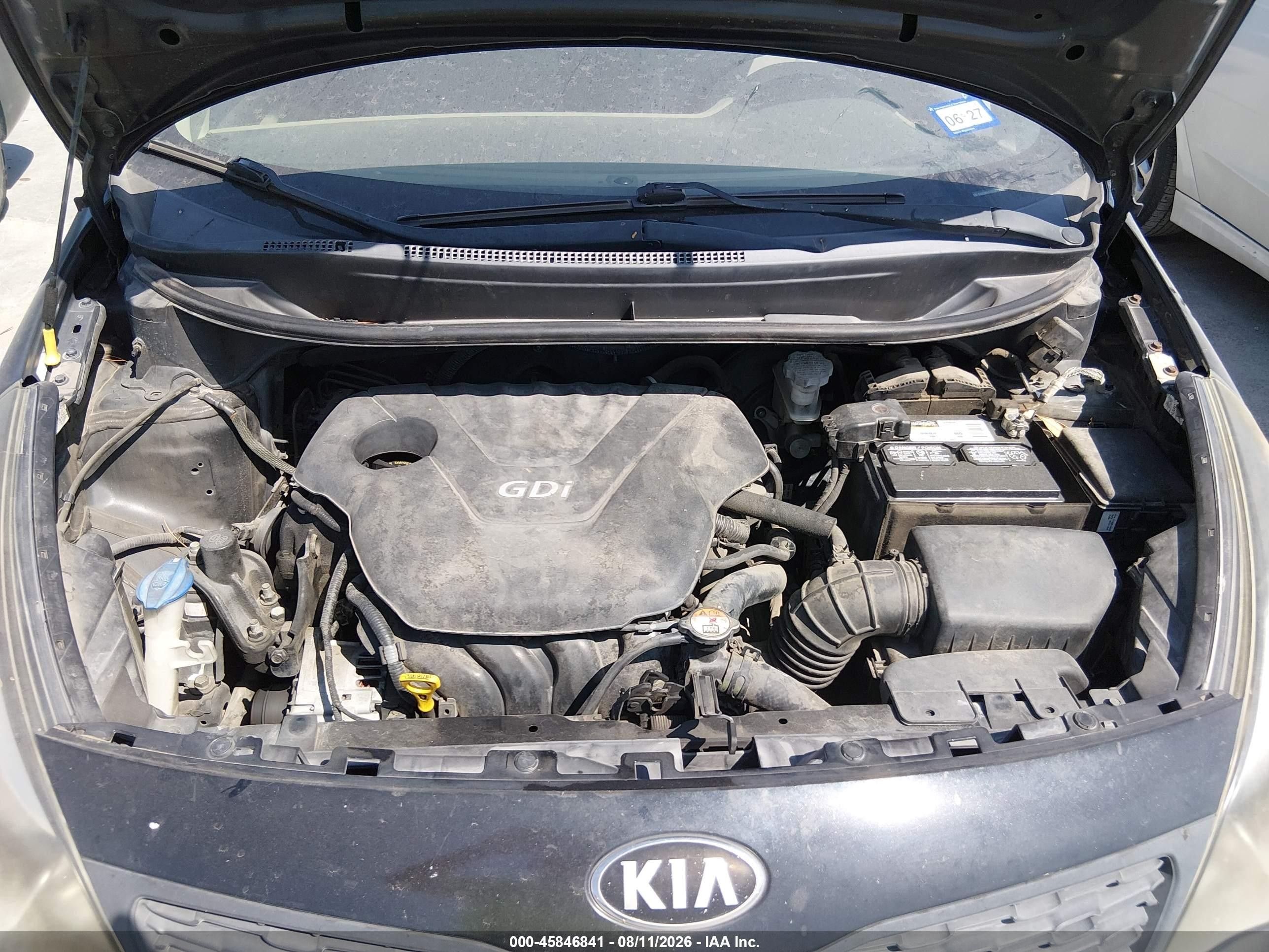 2014 Kia Rio Lx Gray vin: KNADM4A31E6349501