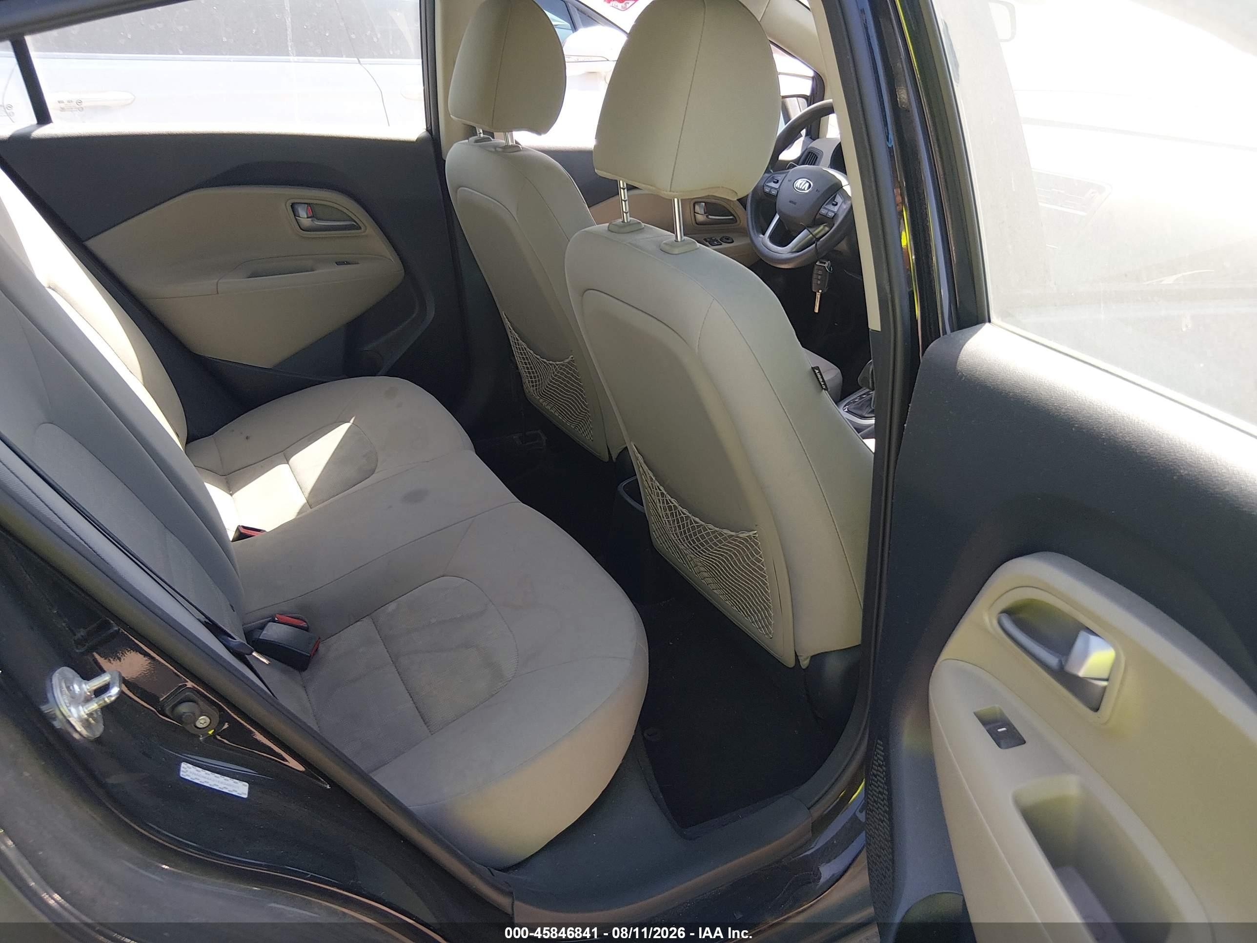 2014 Kia Rio Lx Gray vin: KNADM4A31E6349501