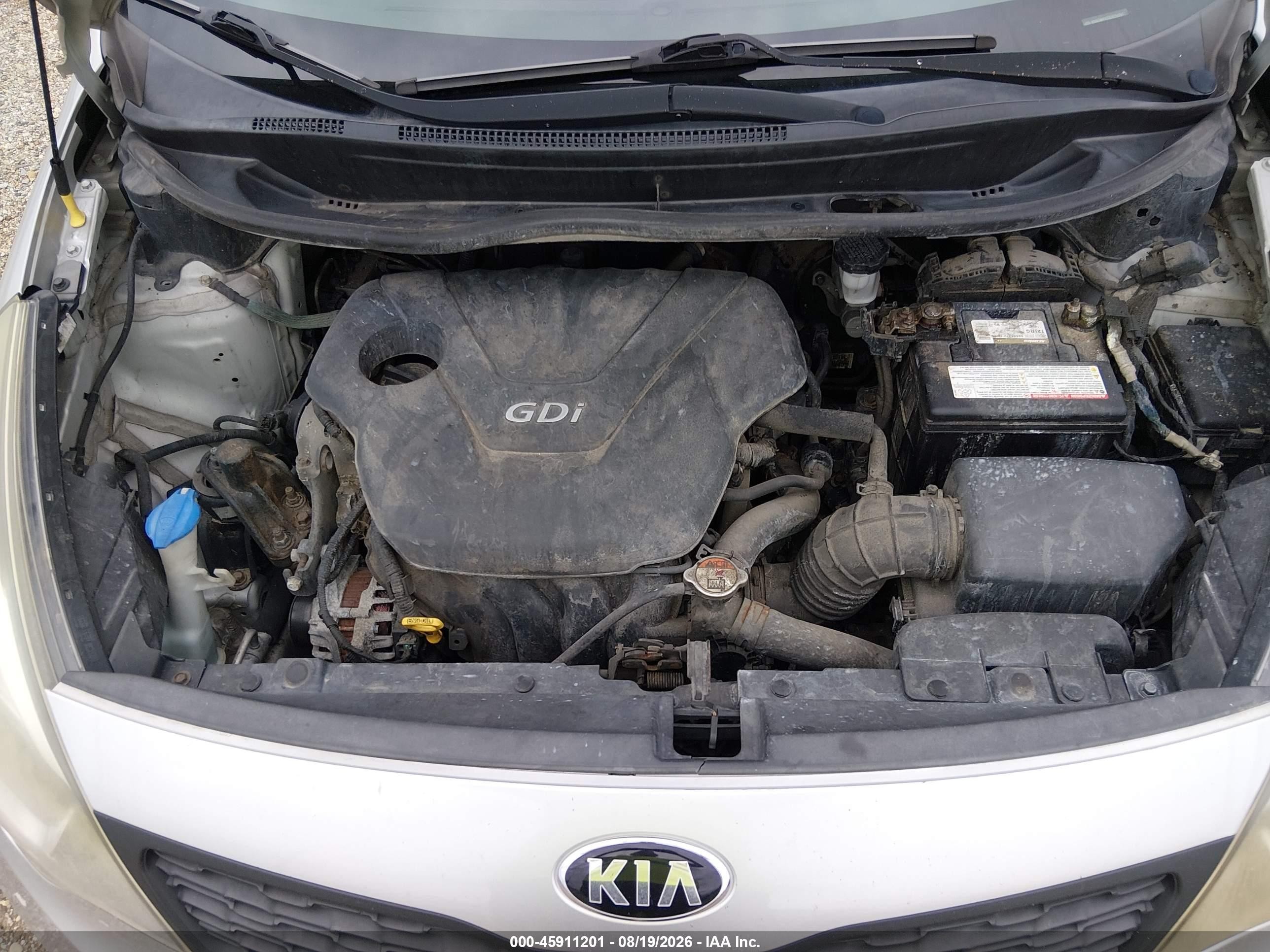 2014 Kia Rio Lx Silver vin: KNADM4A31E6350941
