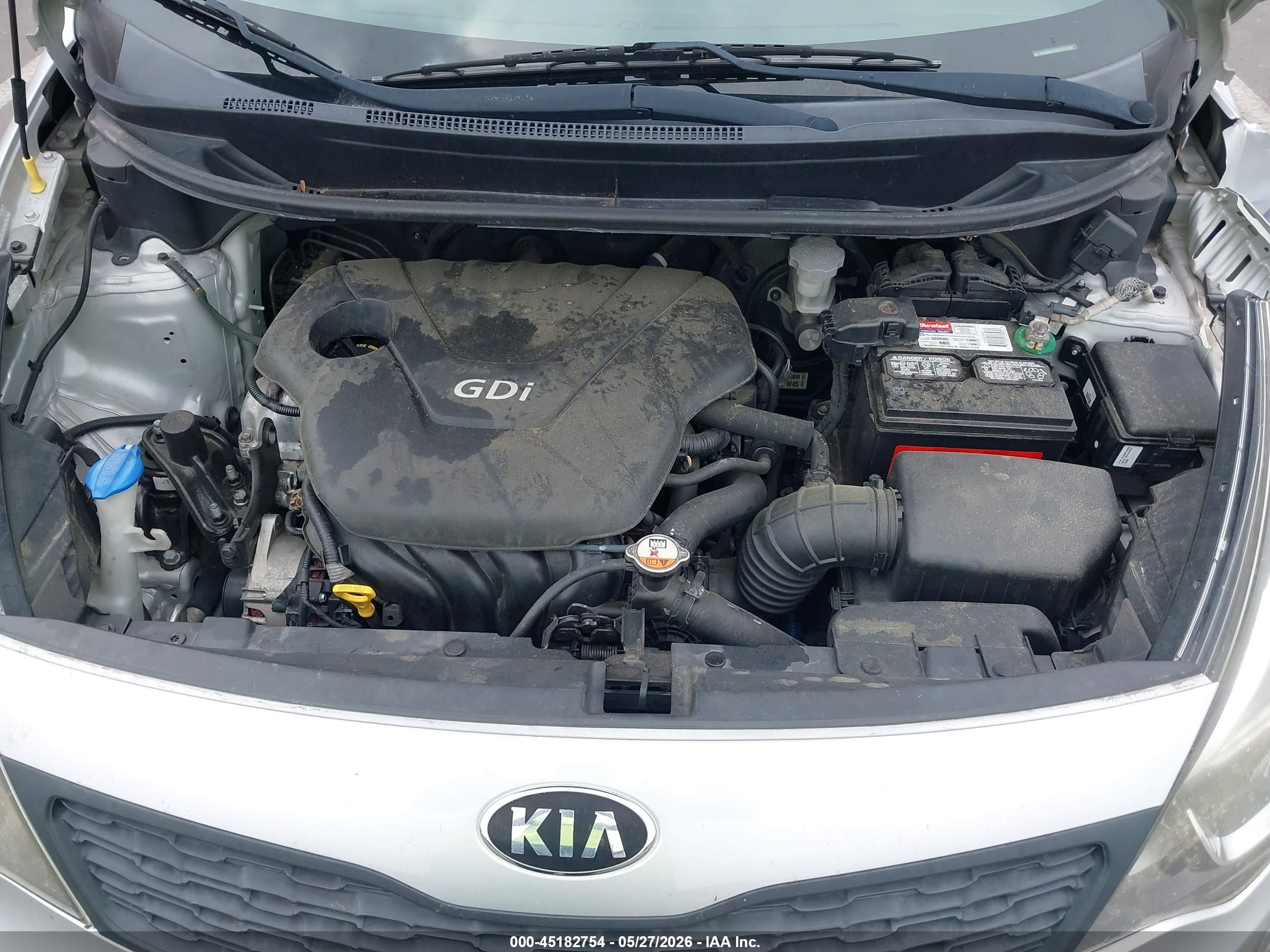 2014 Kia Rio Lx Silver vin: KNADM4A31E6400964