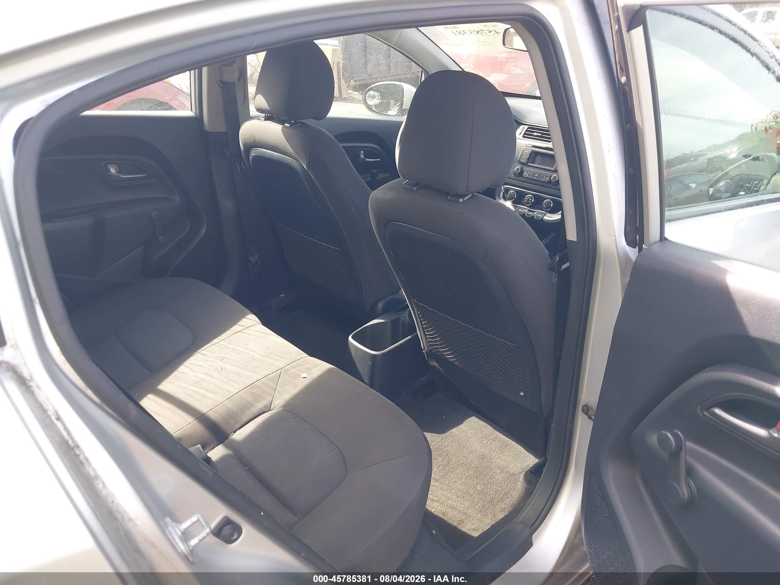 2014 Kia Rio Lx Silver vin: KNADM4A31E6414508