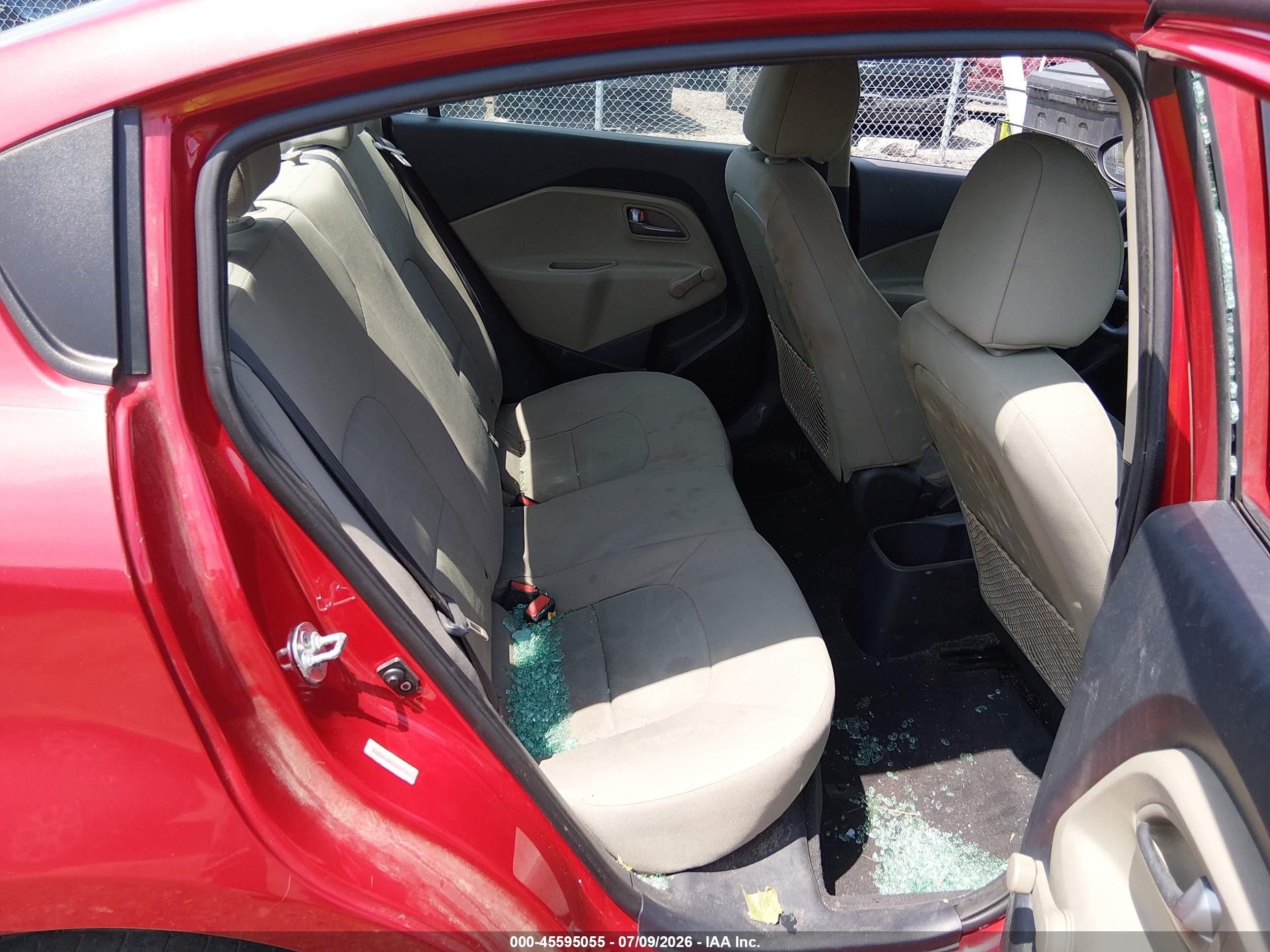 2015 Kia Rio Lx Red vin: KNADM4A31F6462124