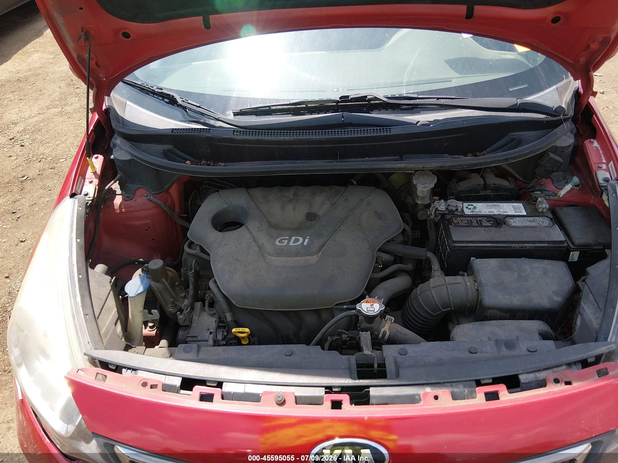 2015 Kia Rio Lx Red vin: KNADM4A31F6462124