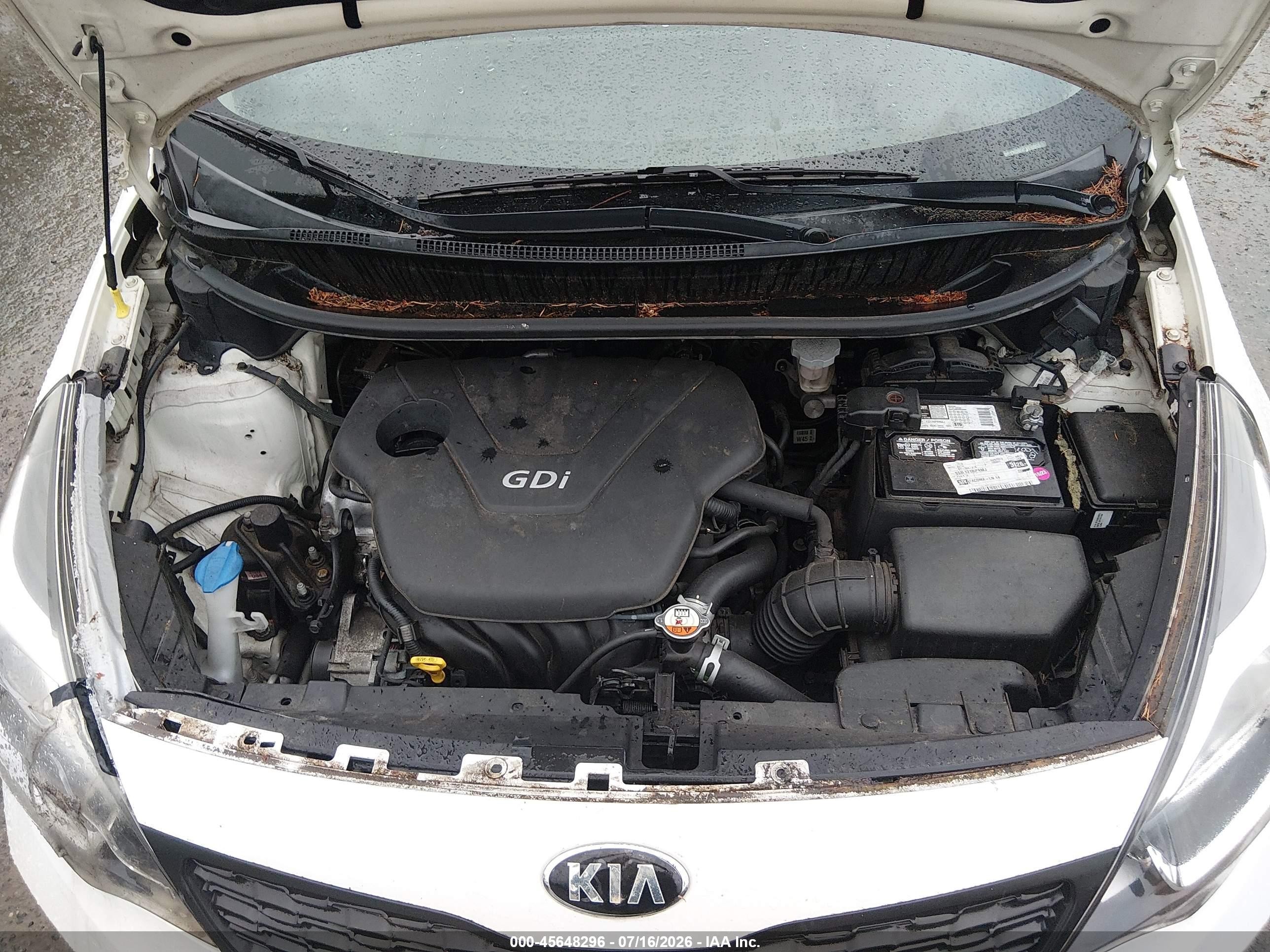 2015 Kia Rio Lx Белый vin: KNADM4A31F6501083