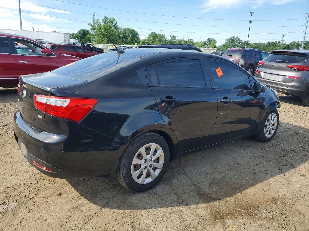 2015 Kia Rio Lx Black vin: KNADM4A31F6503304