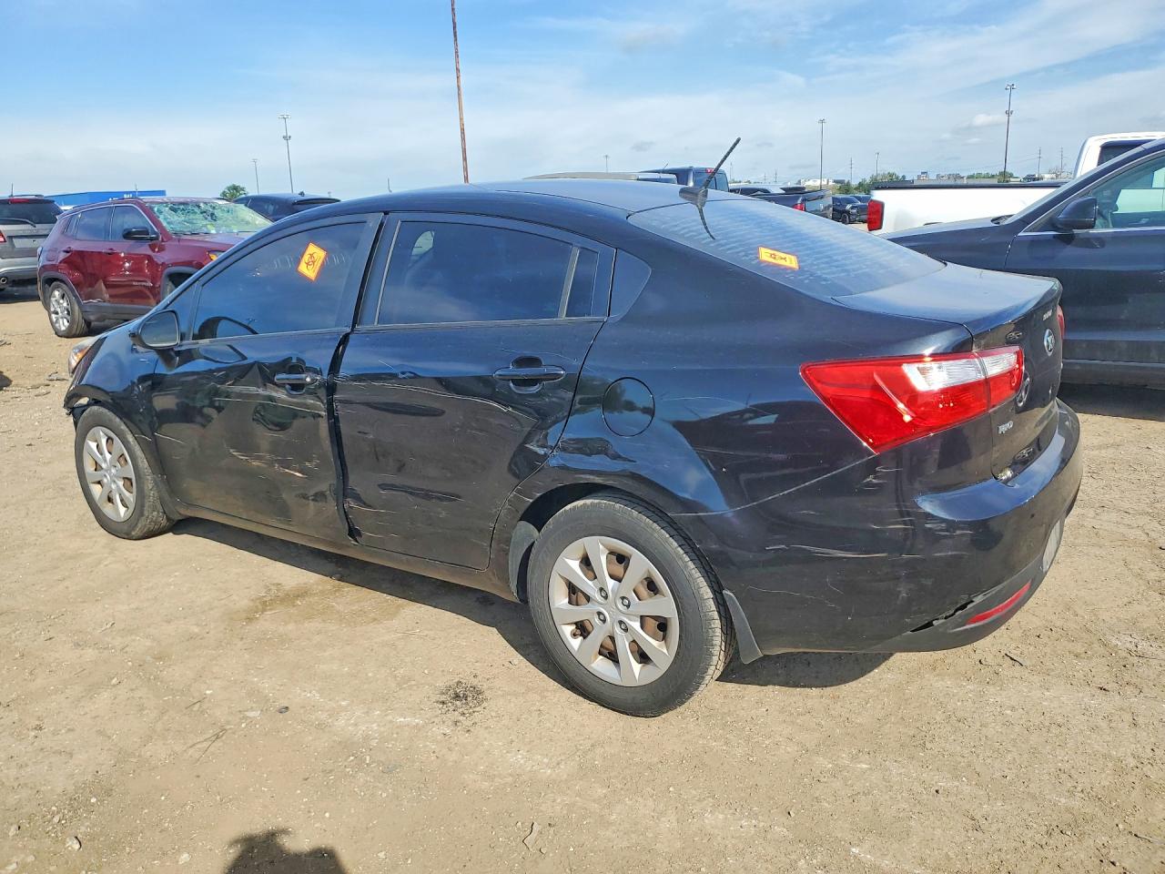 2015 Kia Rio Lx Black vin: KNADM4A31F6503304