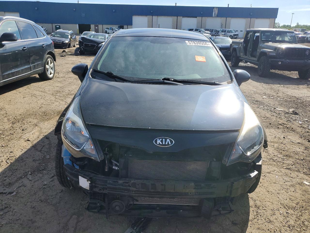 2015 Kia Rio Lx Black vin: KNADM4A31F6503304