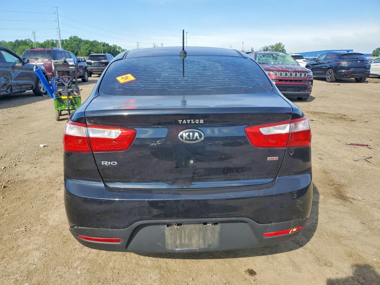 2015 Kia Rio Lx Black vin: KNADM4A31F6503304