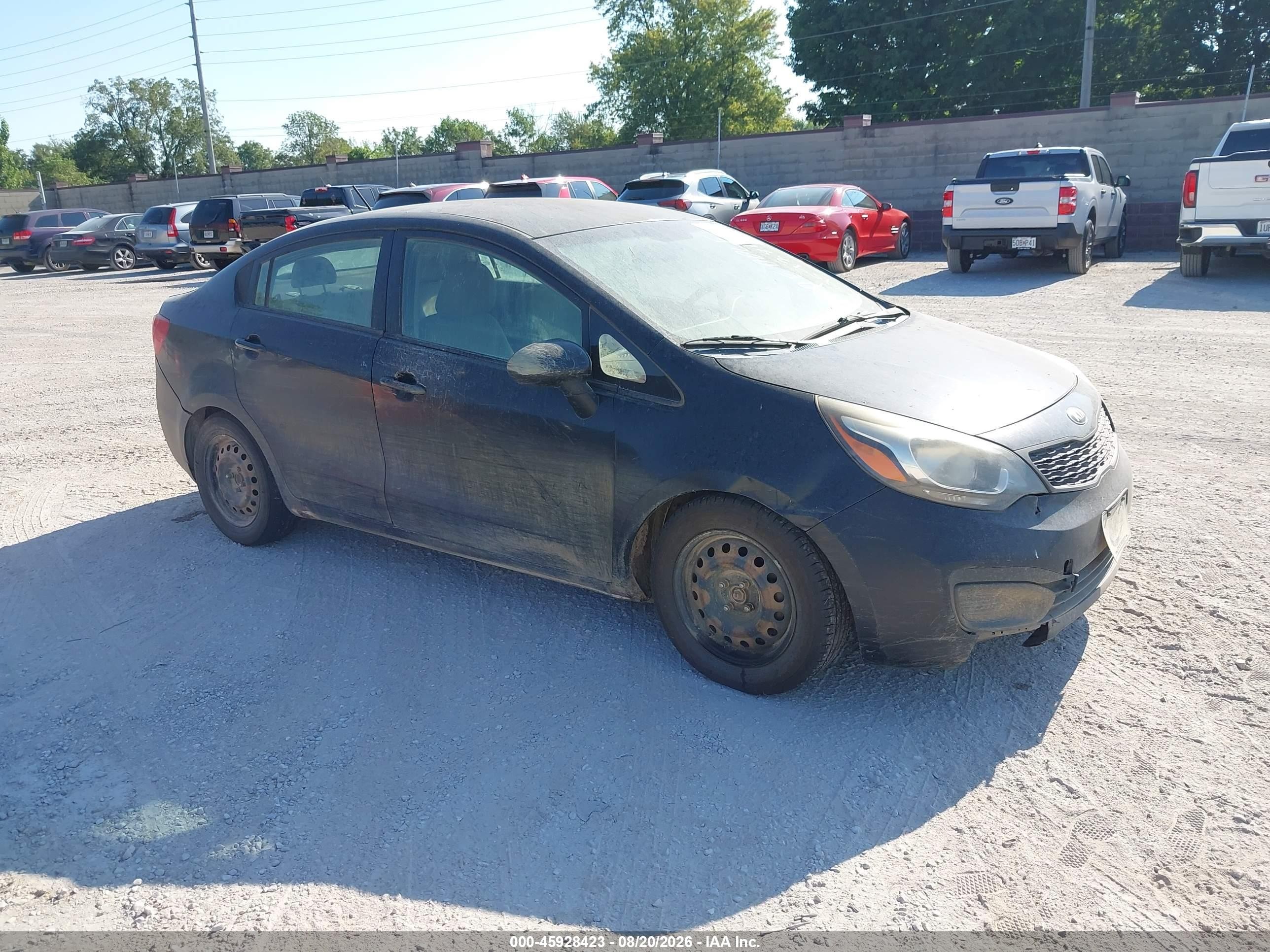 2015 Kia Rio Lx Black vin: KNADM4A31F6505943