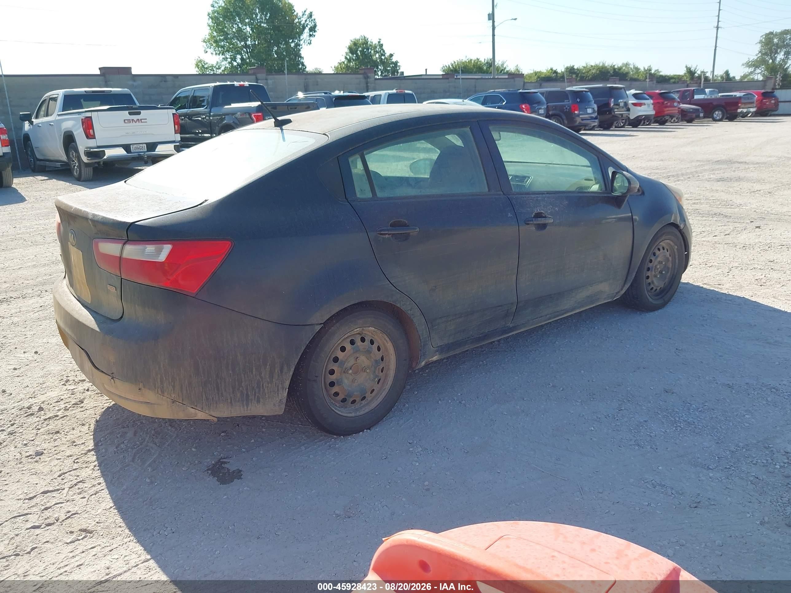 2015 Kia Rio Lx Black vin: KNADM4A31F6505943