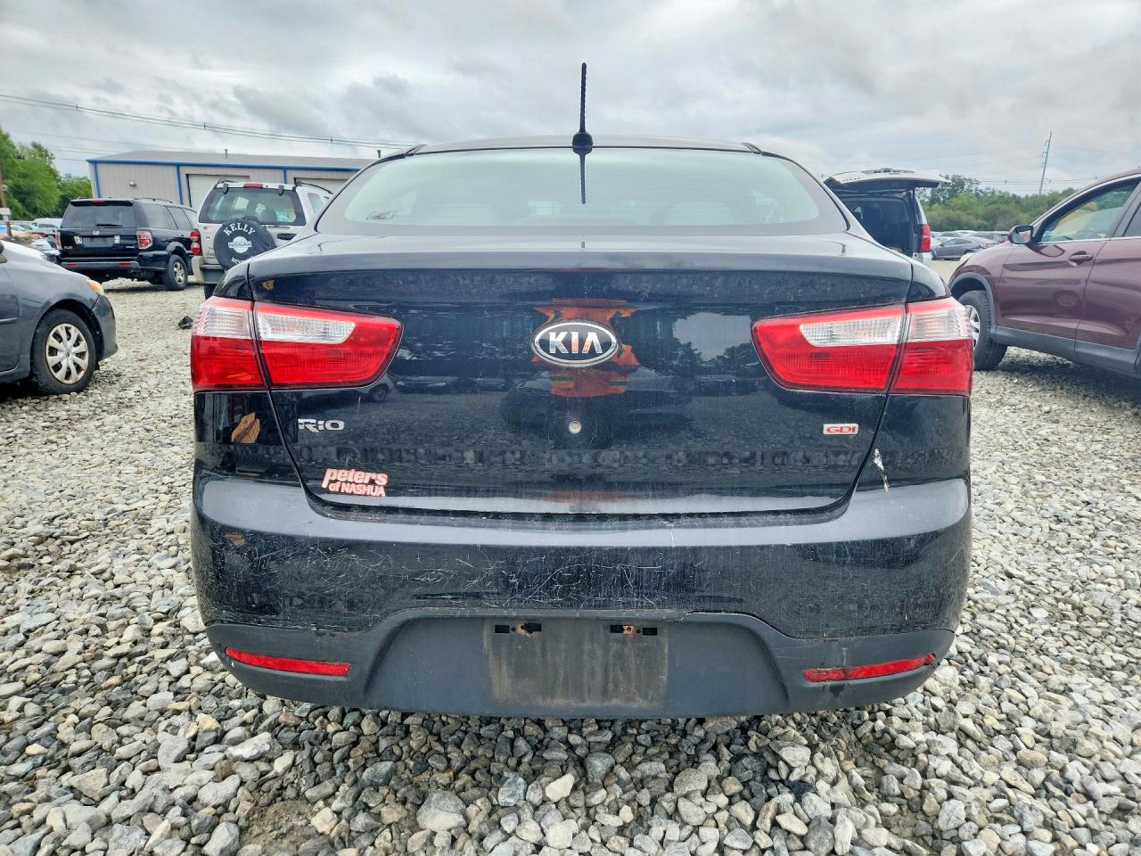2015 Kia Rio Lx Black vin: KNADM4A31F6528767