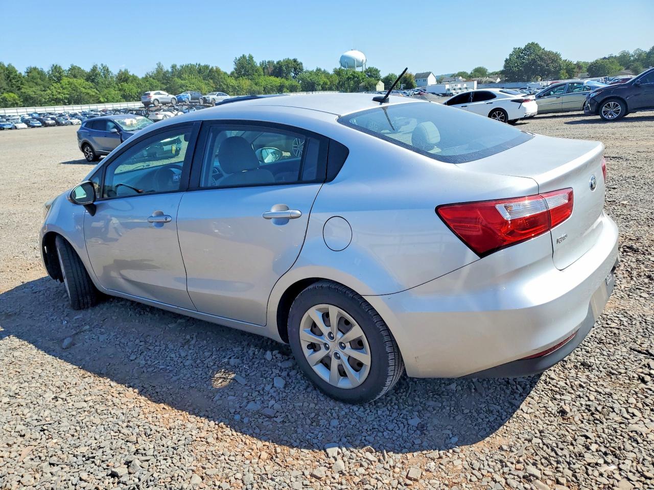 2016 Kia Rio Lx Silver vin: KNADM4A31G6577923