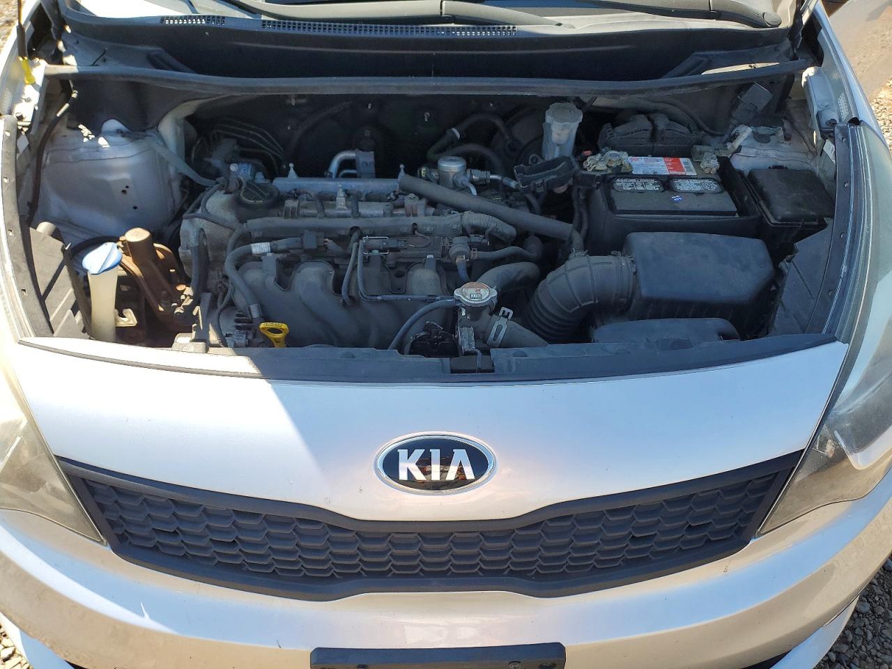 2016 Kia Rio Lx Silver vin: KNADM4A31G6577923
