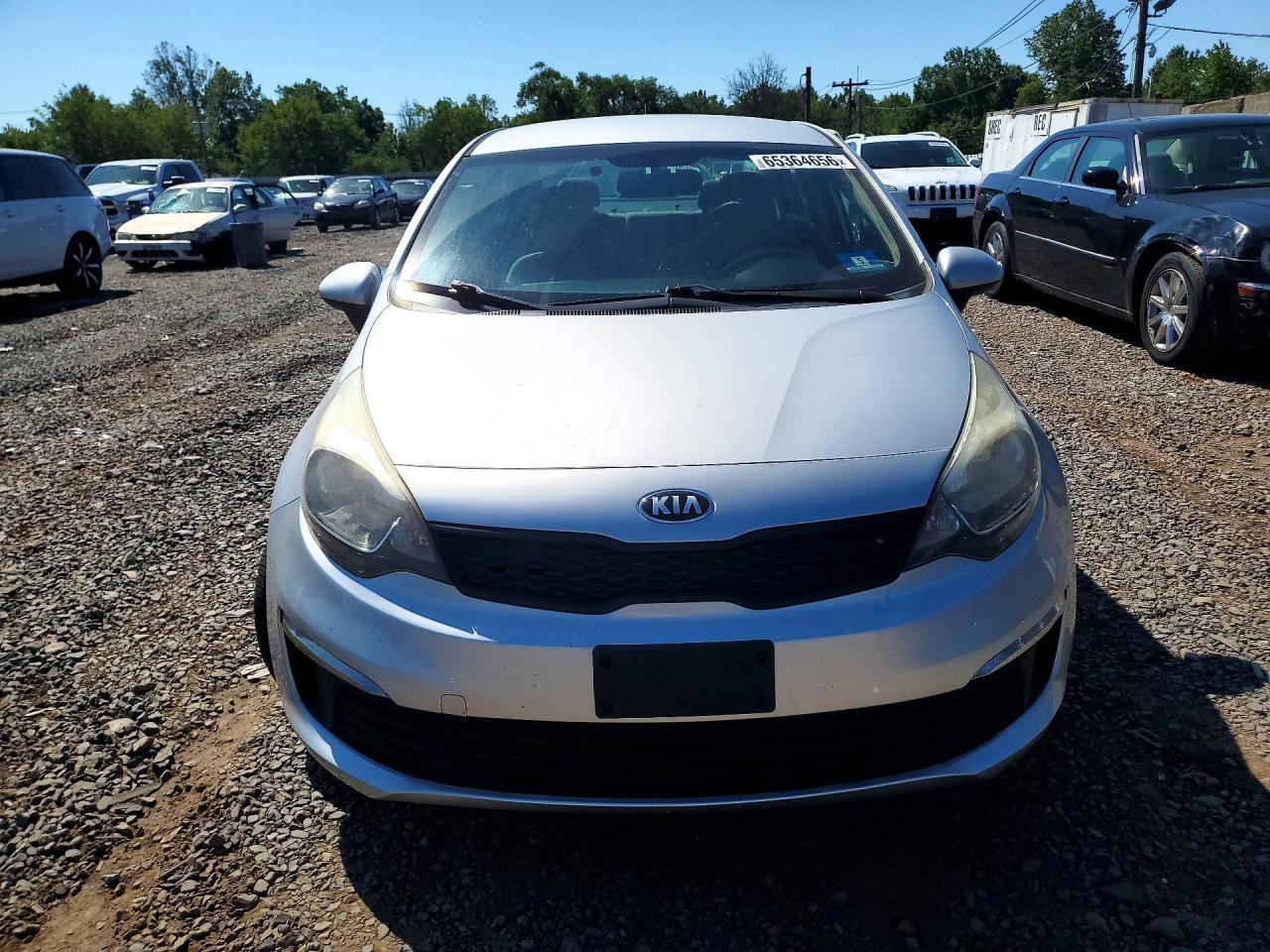 2016 Kia Rio Lx Silver vin: KNADM4A31G6577923