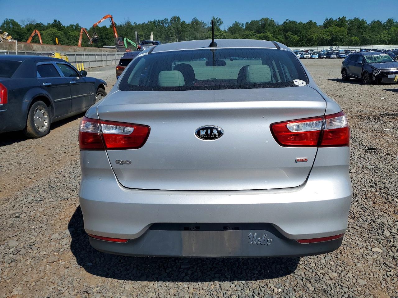 2016 Kia Rio Lx Silver vin: KNADM4A31G6577923