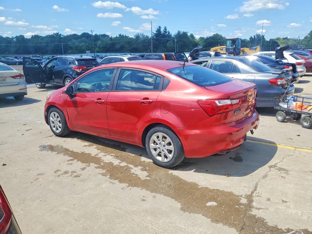 2017 Kia Rio Lx Red vin: KNADM4A31H6039451