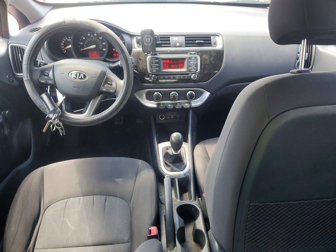 2017 Kia Rio Lx Red vin: KNADM4A31H6039451