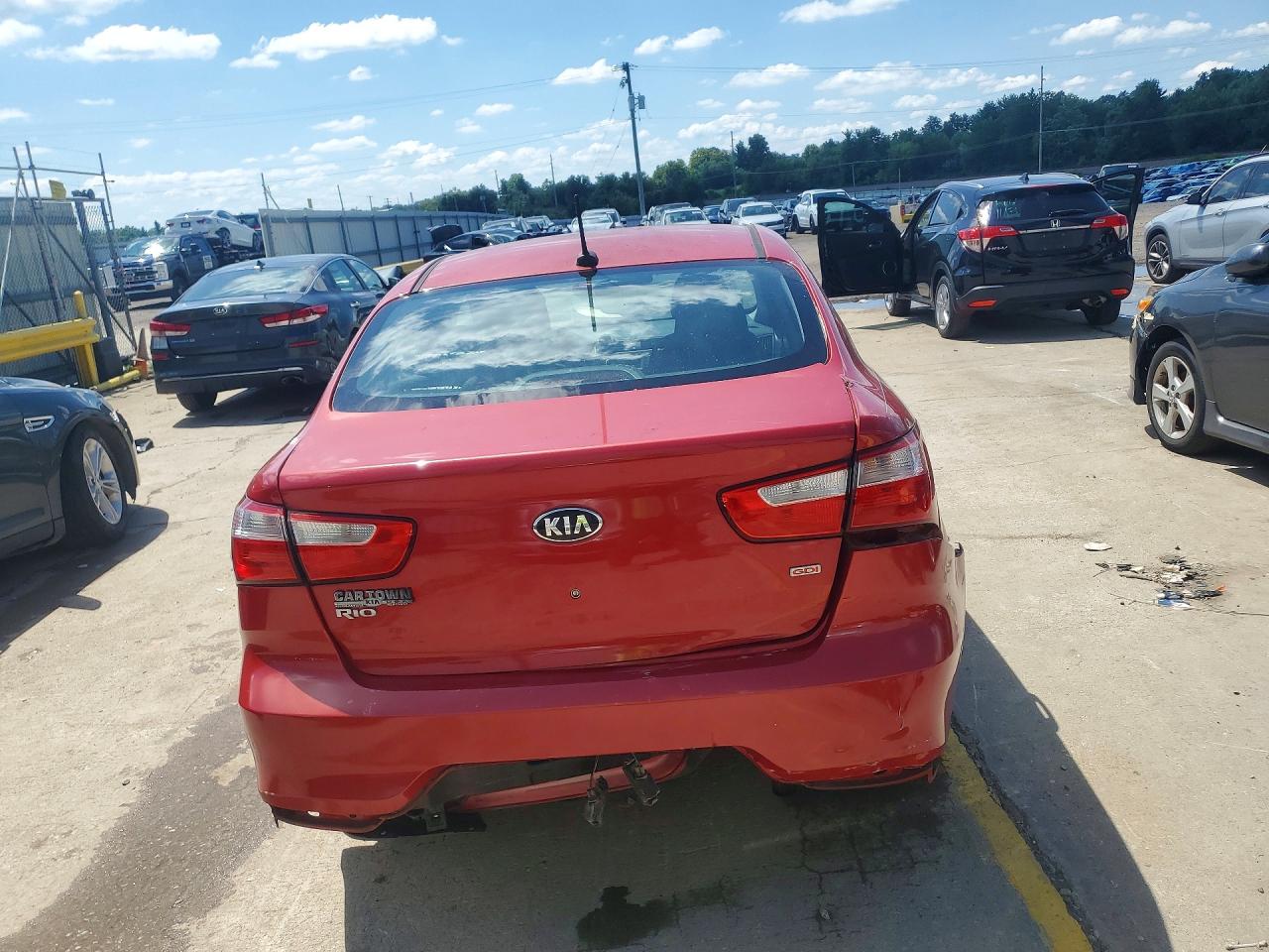 2017 Kia Rio Lx Red vin: KNADM4A31H6039451