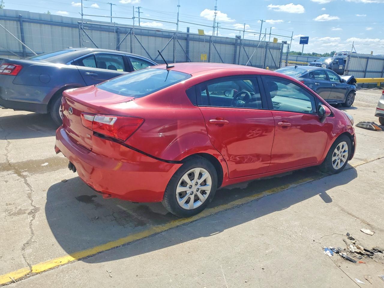 2017 Kia Rio Lx Red vin: KNADM4A31H6039451