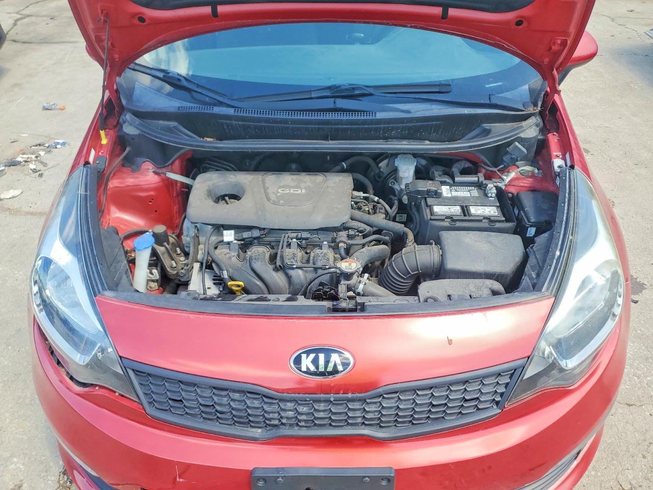 2017 Kia Rio Lx Red vin: KNADM4A31H6039451