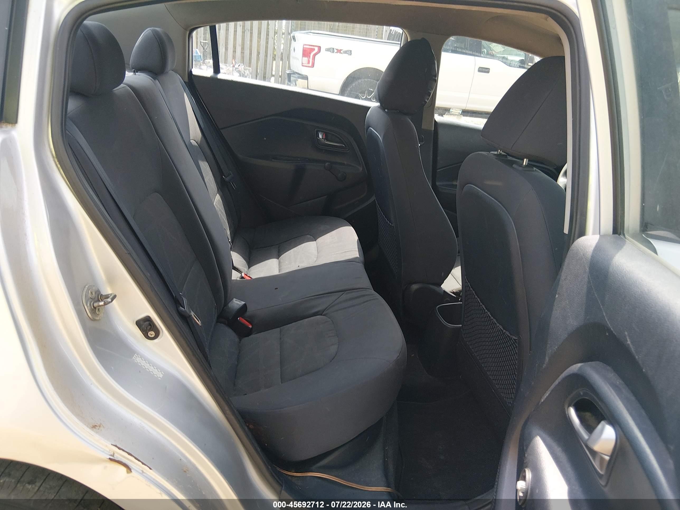 2012 Kia Rio Lx Silver vin: KNADM4A32C6058325