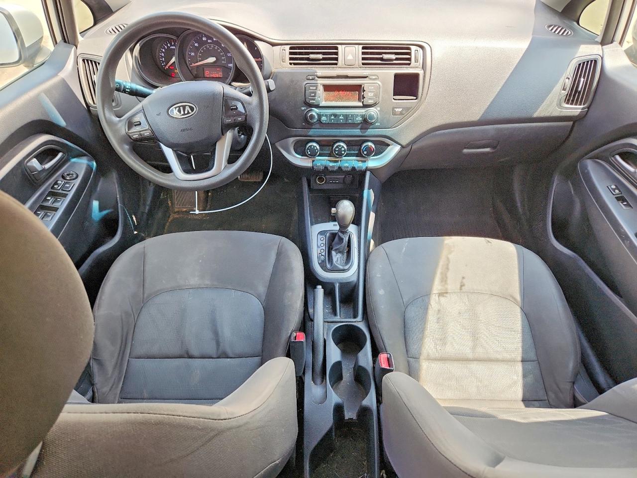 2012 Kia Rio Lx Silver vin: KNADM4A32C6085010