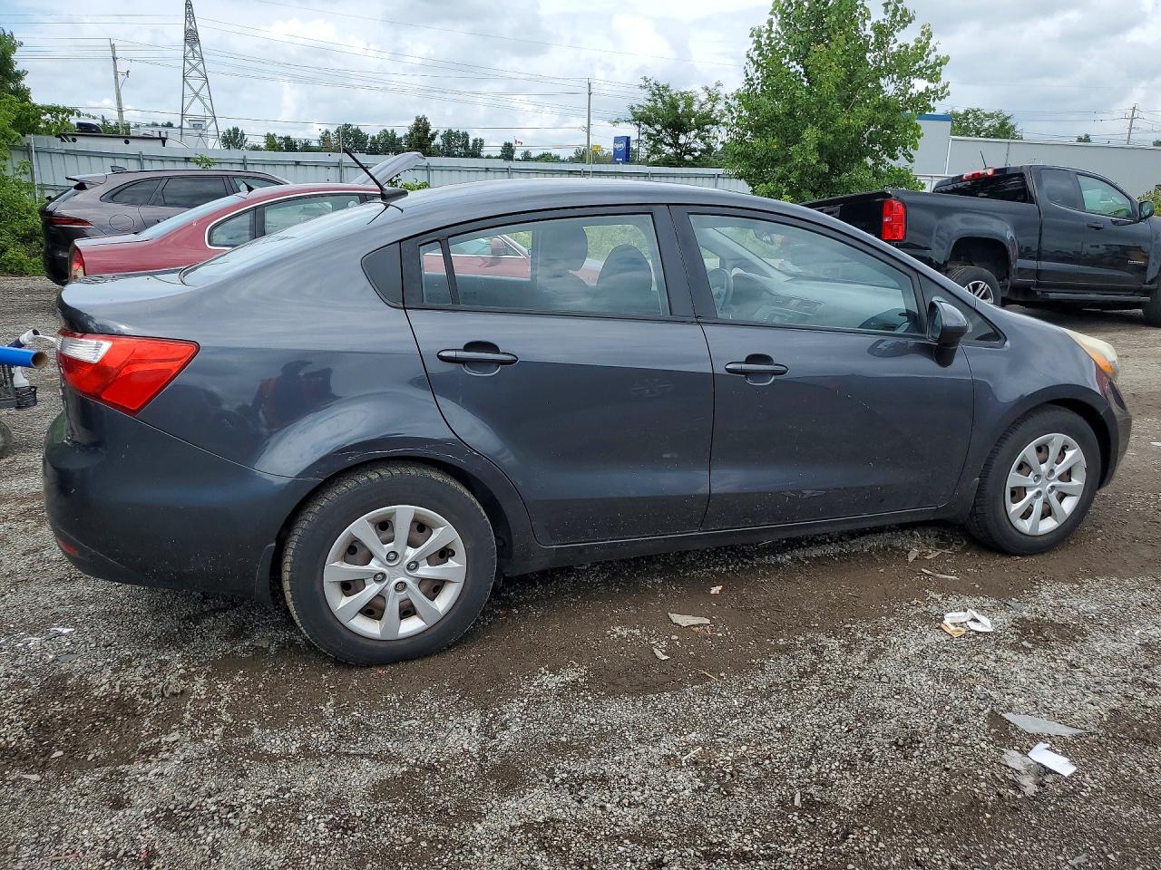 2012 Kia Rio Lx Серый vin: KNADM4A32C6087193