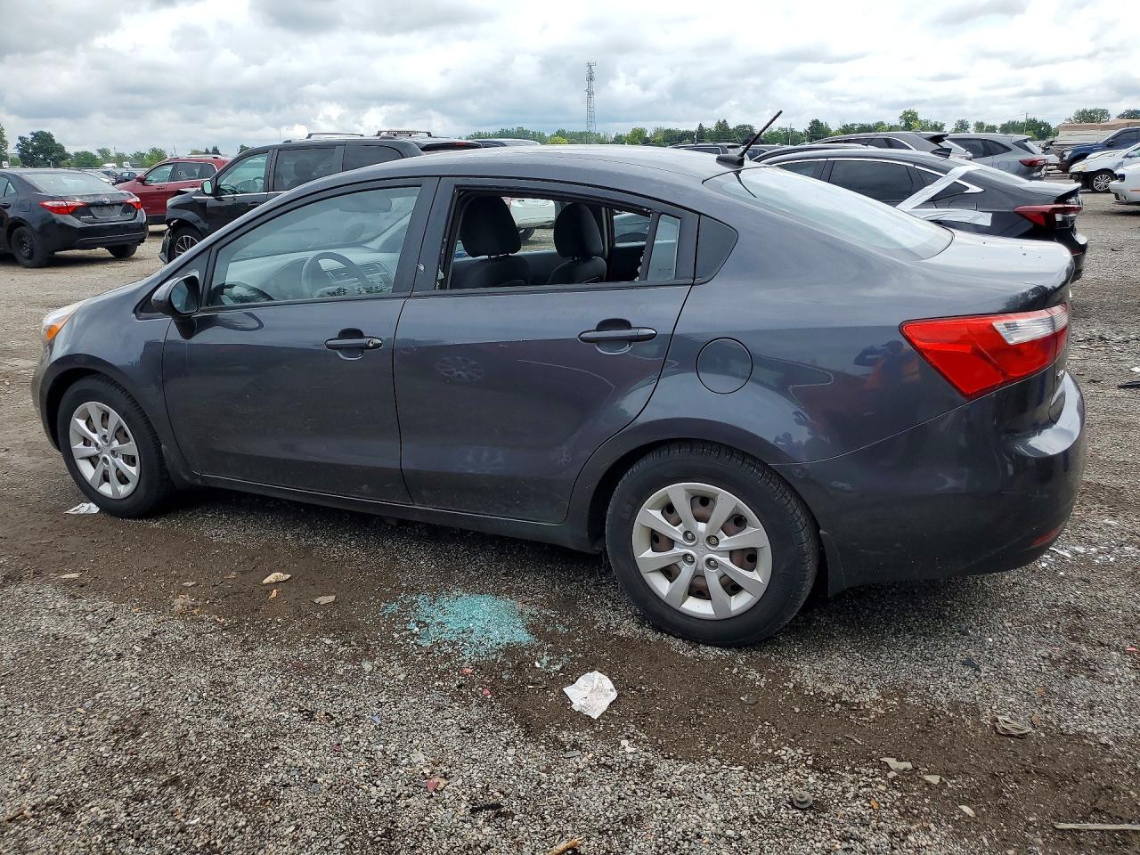 2012 Kia Rio Lx Серый vin: KNADM4A32C6087193