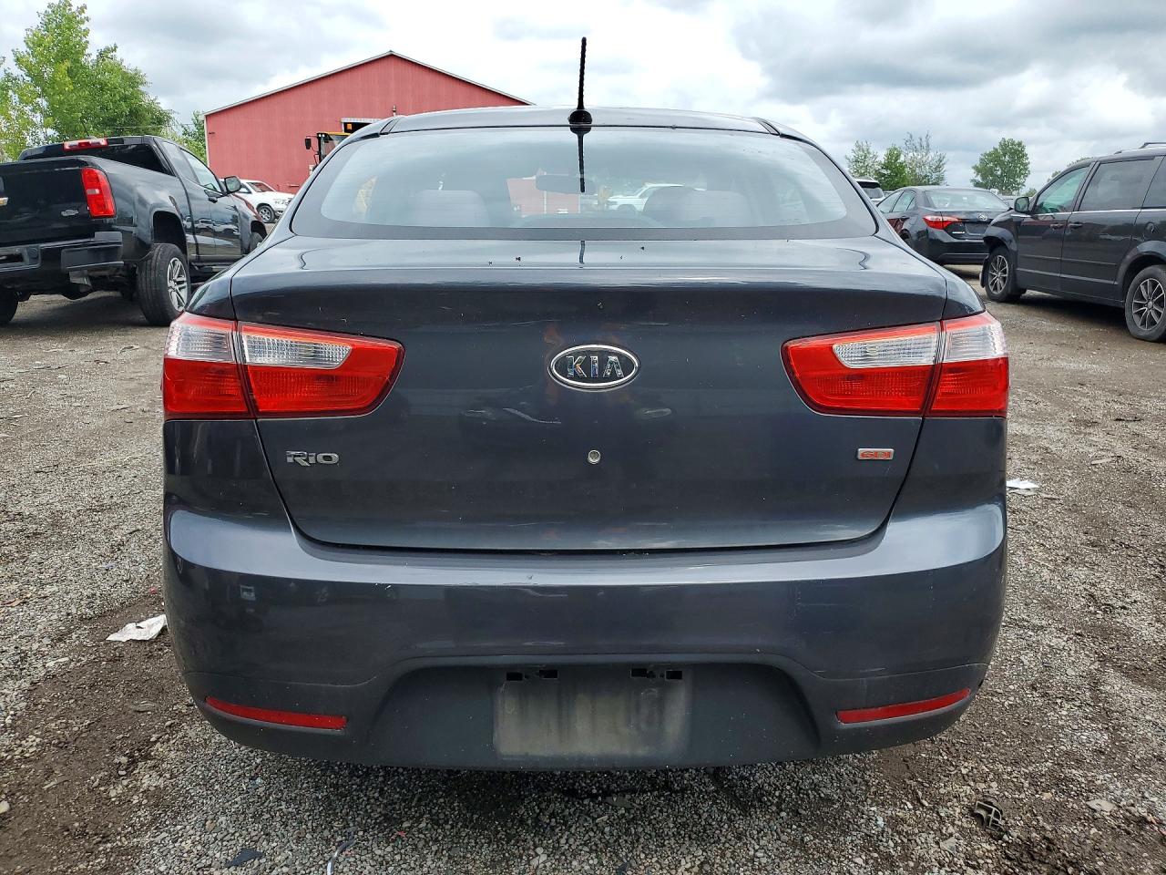 2012 Kia Rio Lx Серый vin: KNADM4A32C6087193