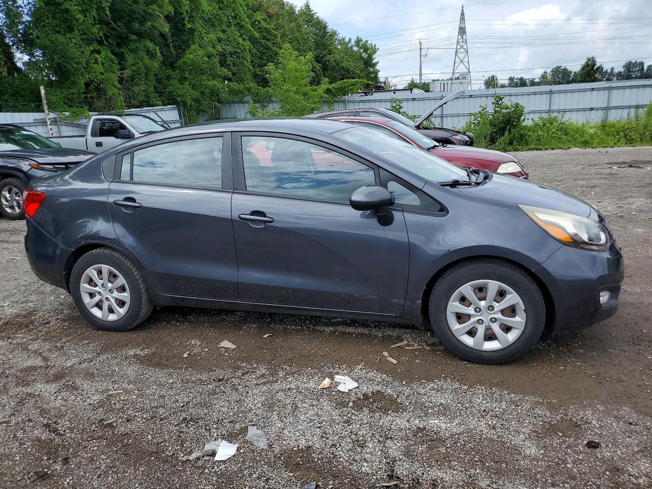 2012 Kia Rio Lx Серый vin: KNADM4A32C6087193