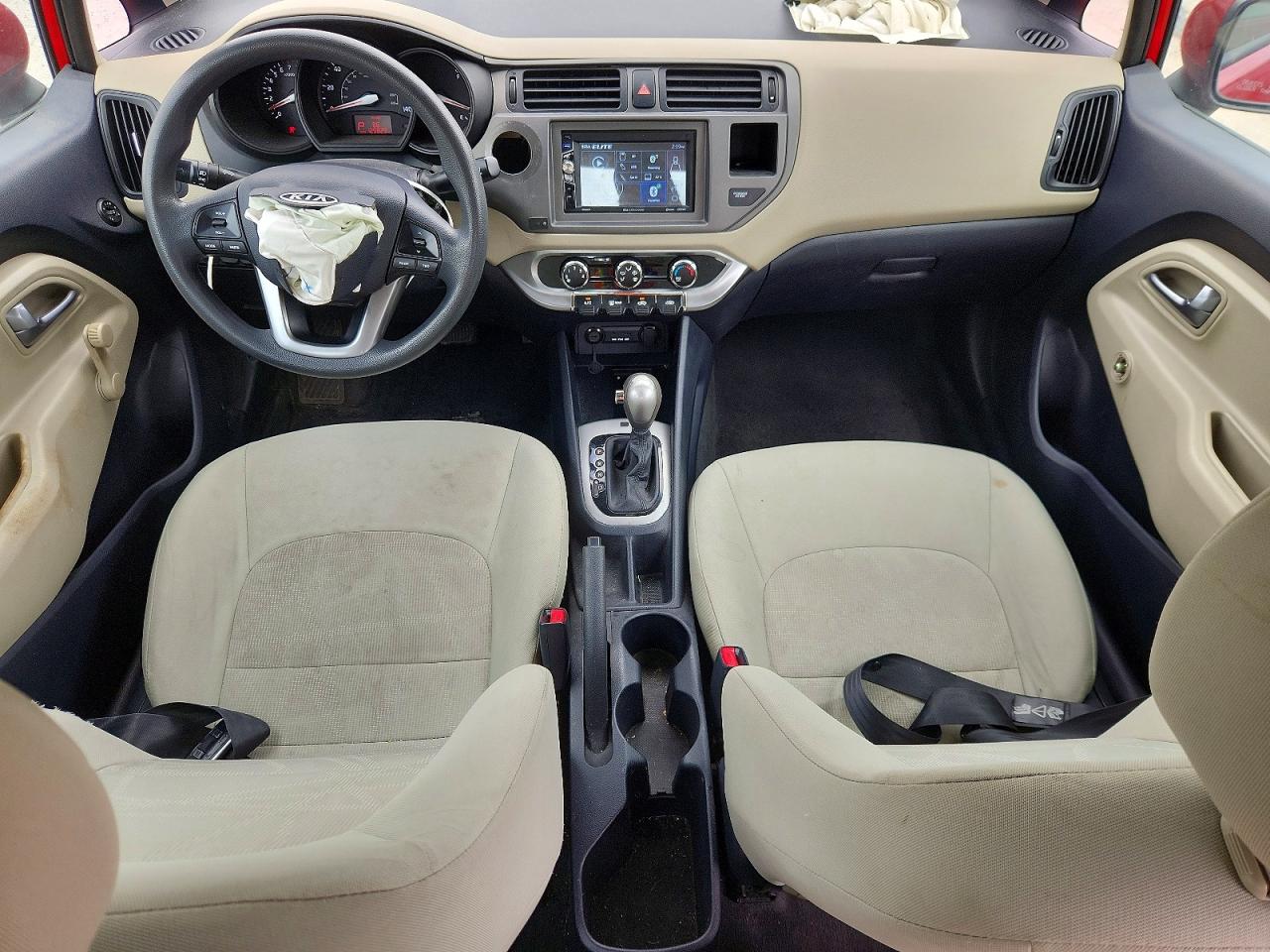 2013 Kia Rio Lx Red vin: KNADM4A32D6125829
