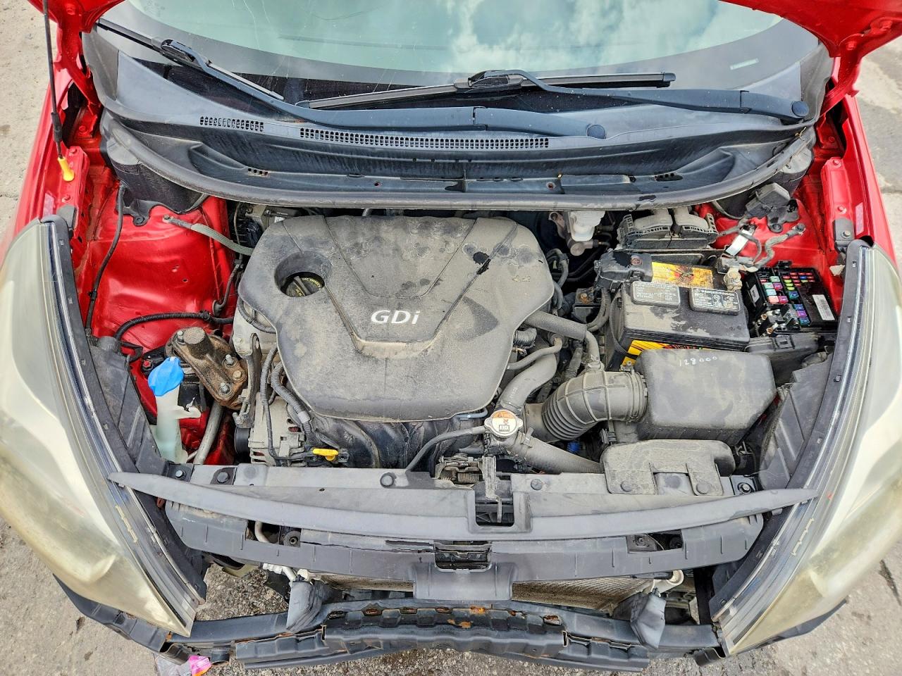 2013 Kia Rio Lx Red vin: KNADM4A32D6125829