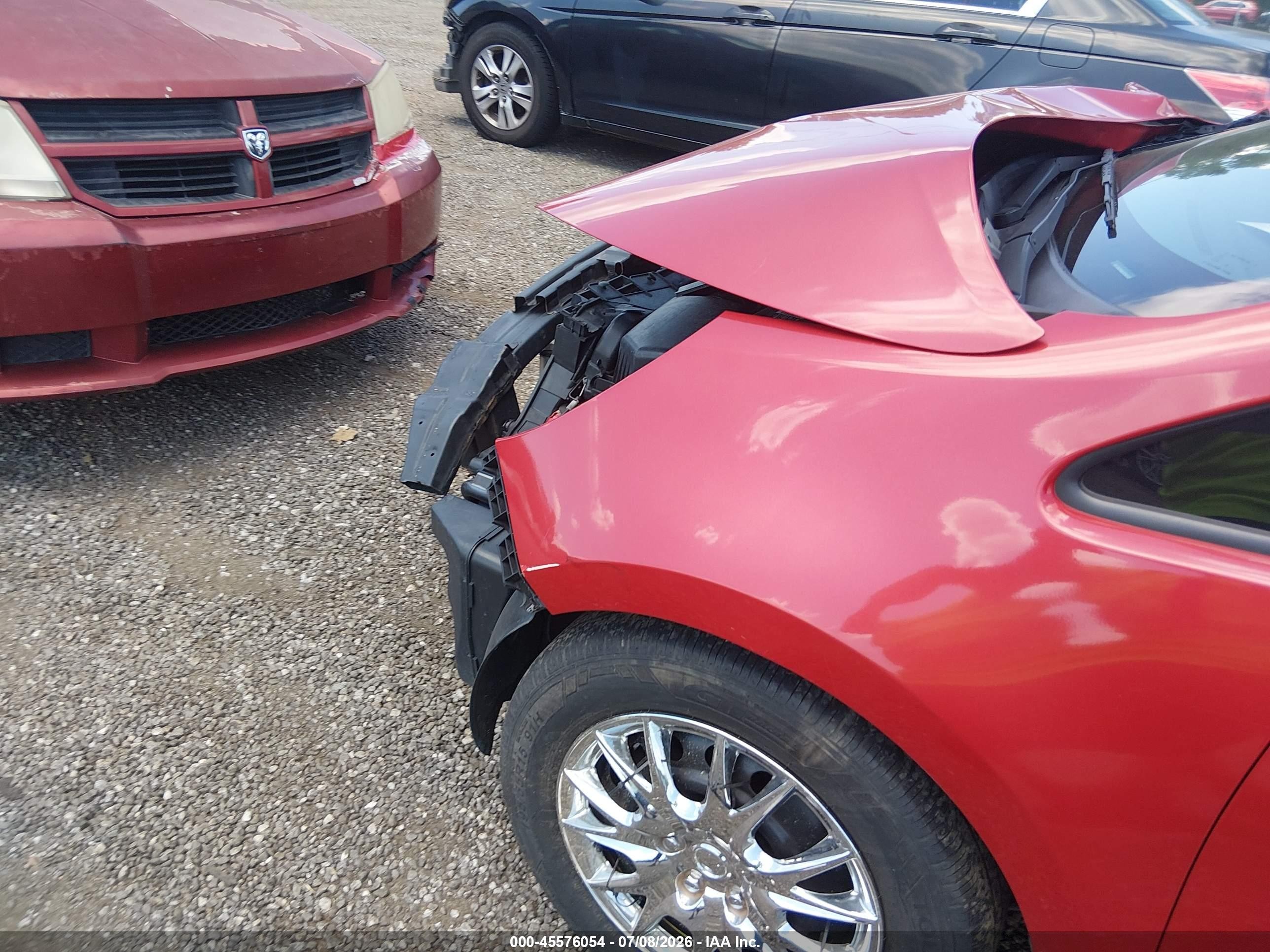 2013 Kia Rio Lx Red vin: KNADM4A32D6134286