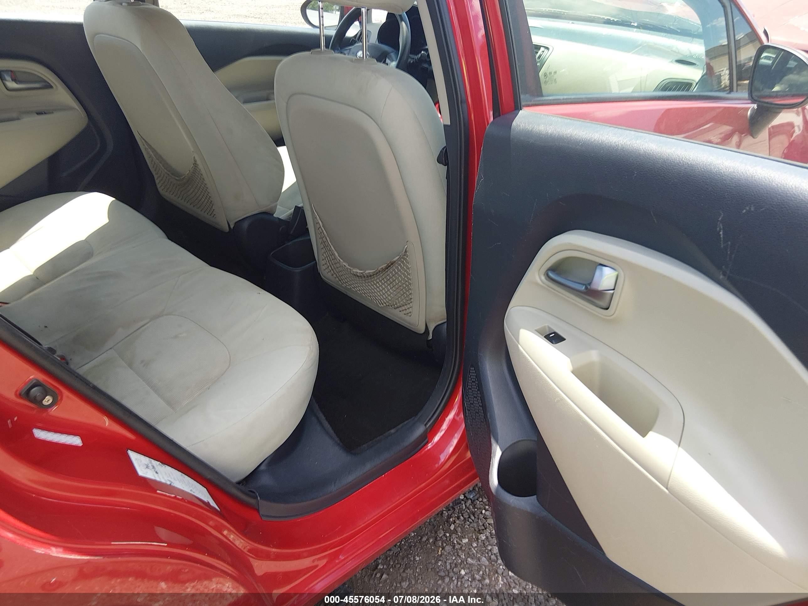 2013 Kia Rio Lx Red vin: KNADM4A32D6134286