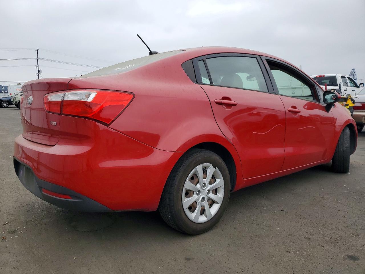2013 Kia Rio Lx Red vin: KNADM4A32D6262706