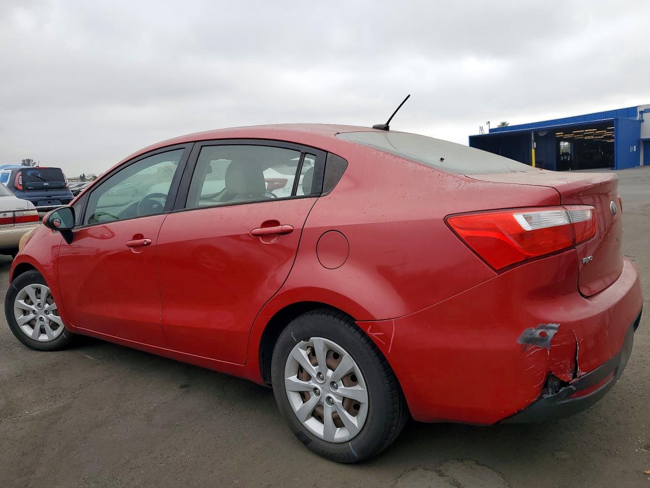 2013 Kia Rio Lx Red vin: KNADM4A32D6262706