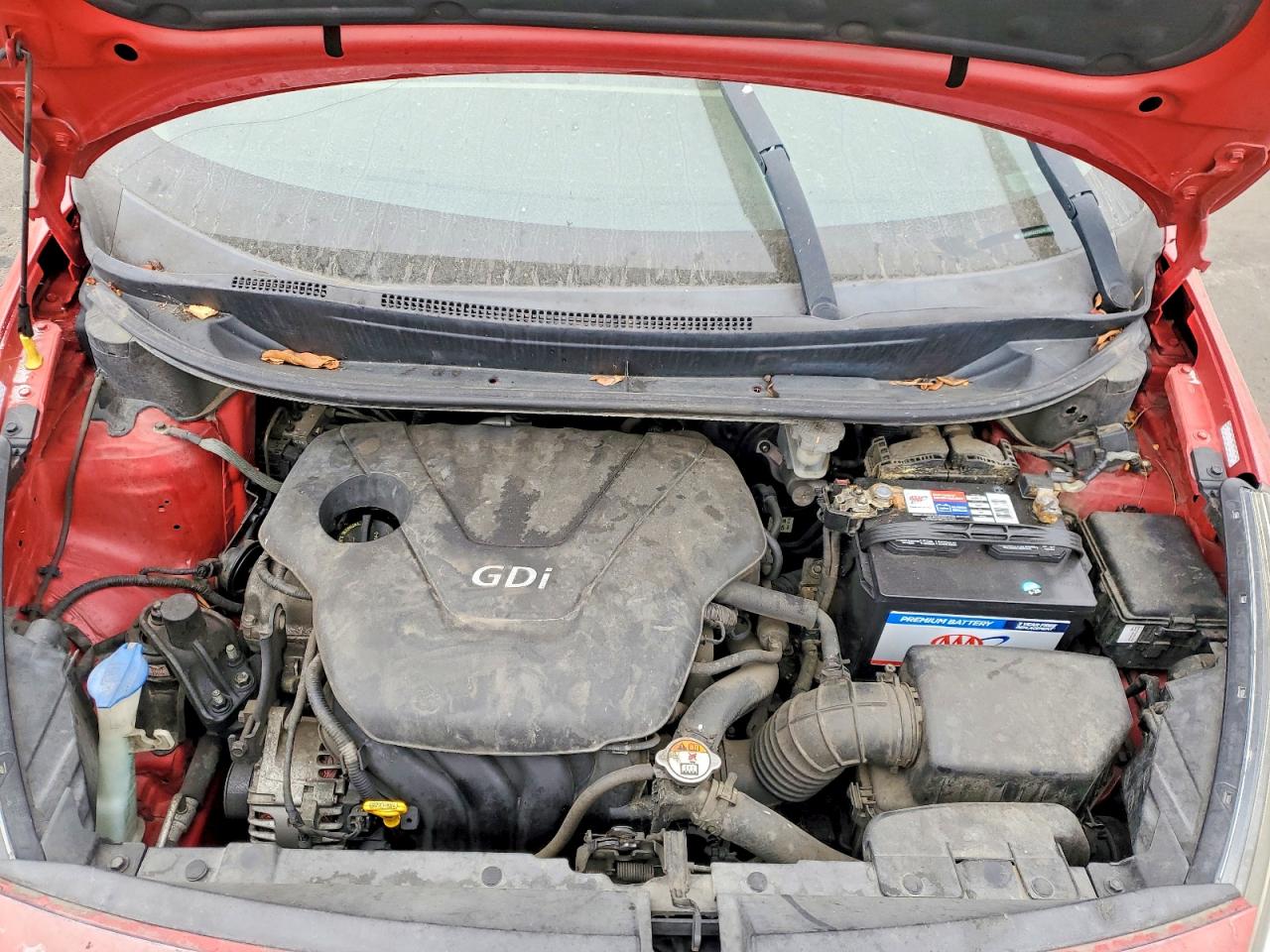 2013 Kia Rio Lx Red vin: KNADM4A32D6262706