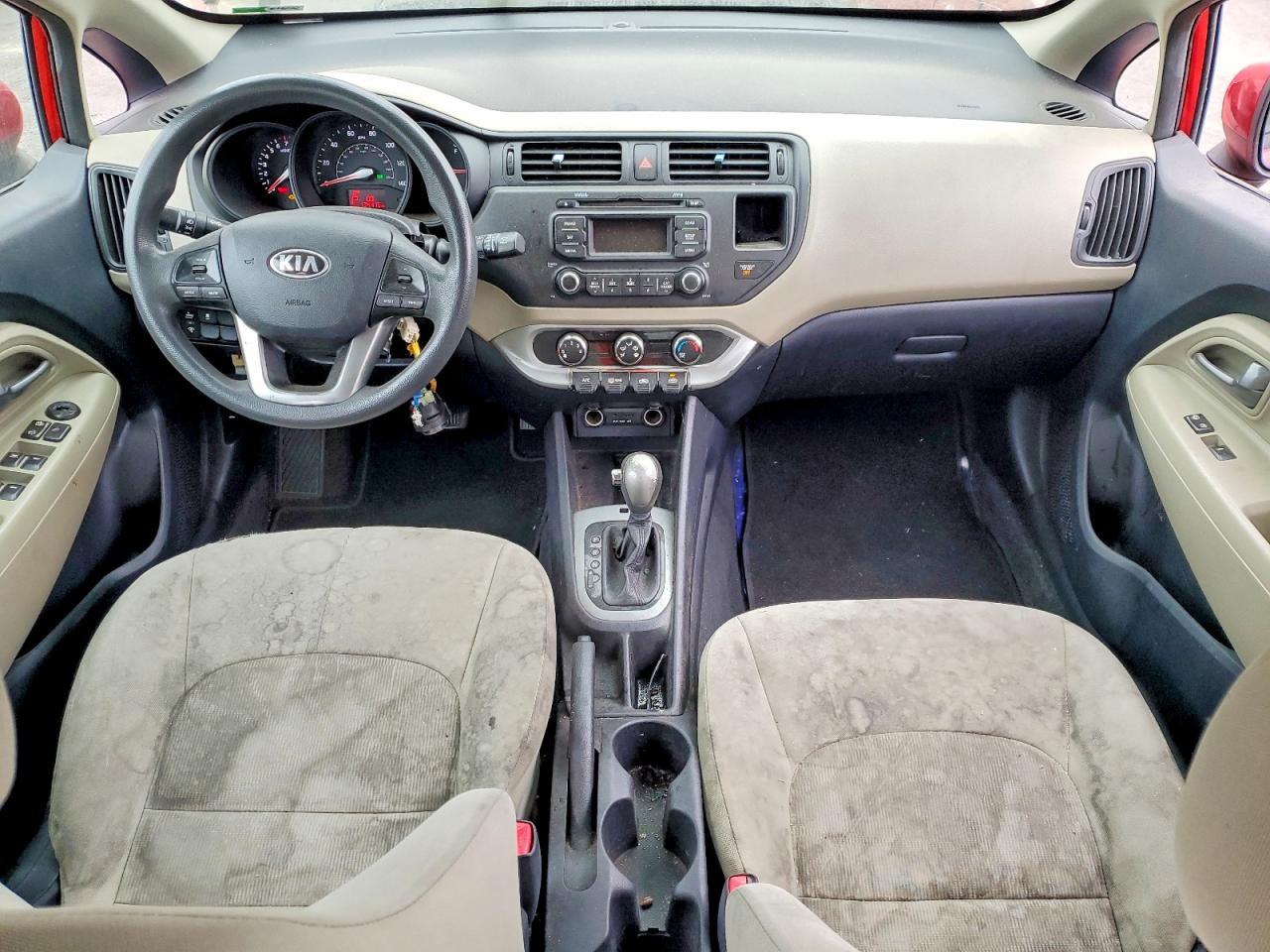 2013 Kia Rio Lx Red vin: KNADM4A32D6262706