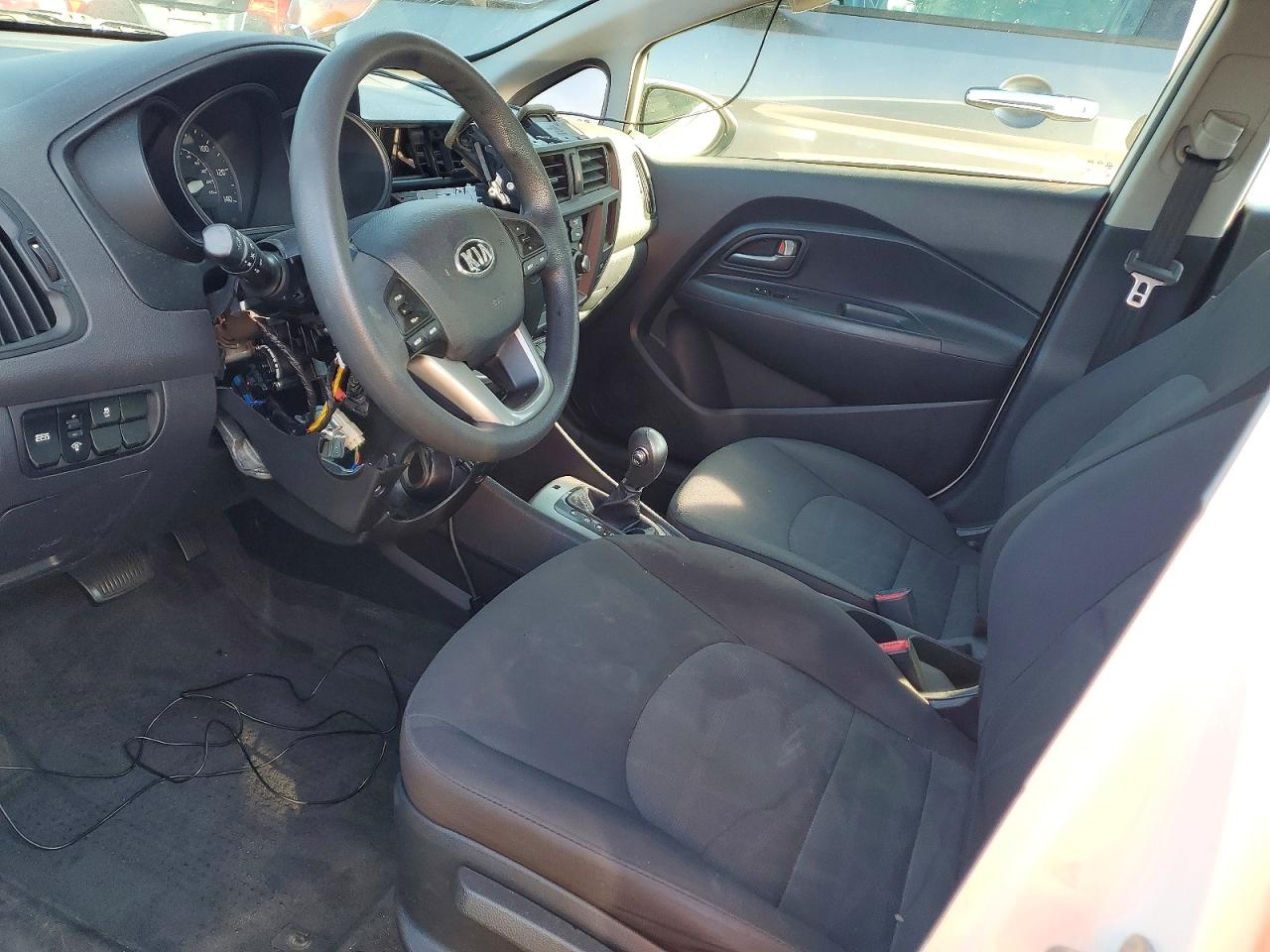 2013 Kia Rio Lx White vin: KNADM4A32D6276721
