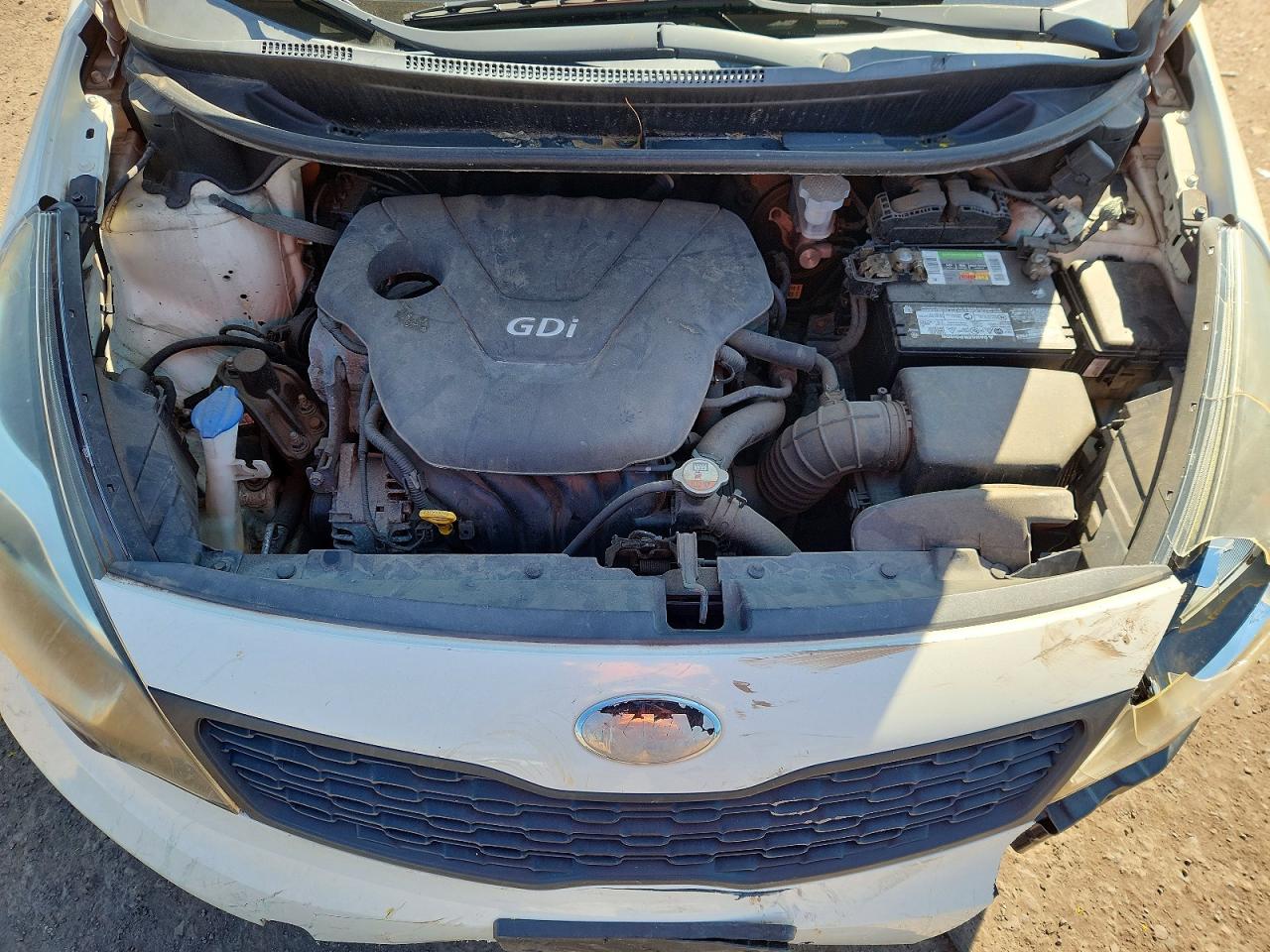 2013 Kia Rio Lx White vin: KNADM4A32D6276721