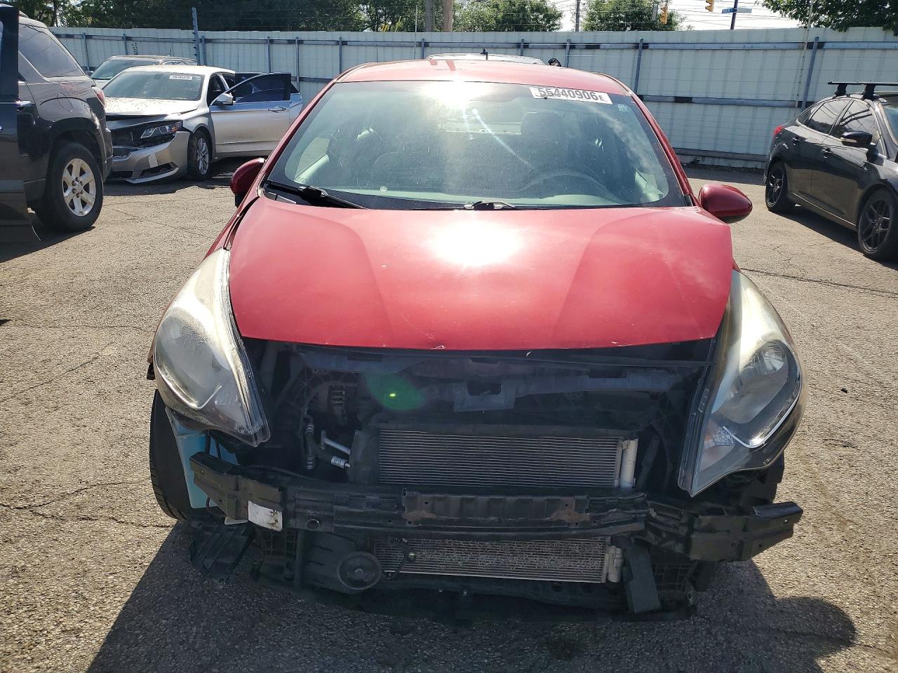 2013 Kia Rio Lx Red vin: KNADM4A32D6277464