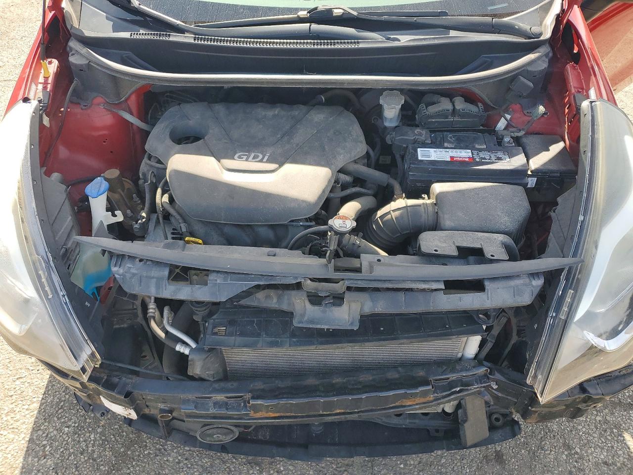 2013 Kia Rio Lx Red vin: KNADM4A32D6277464