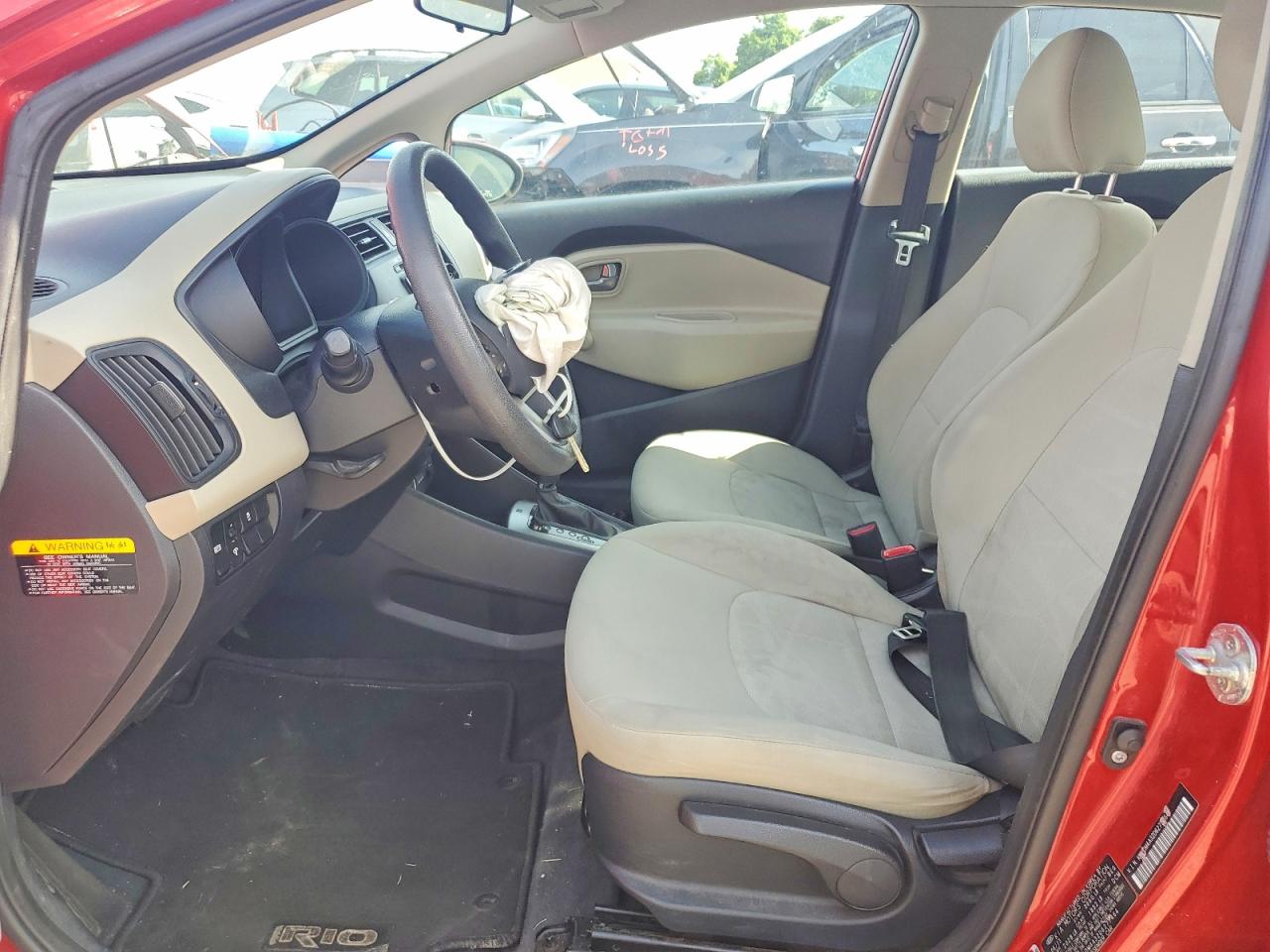 2013 Kia Rio Lx Red vin: KNADM4A32D6277464