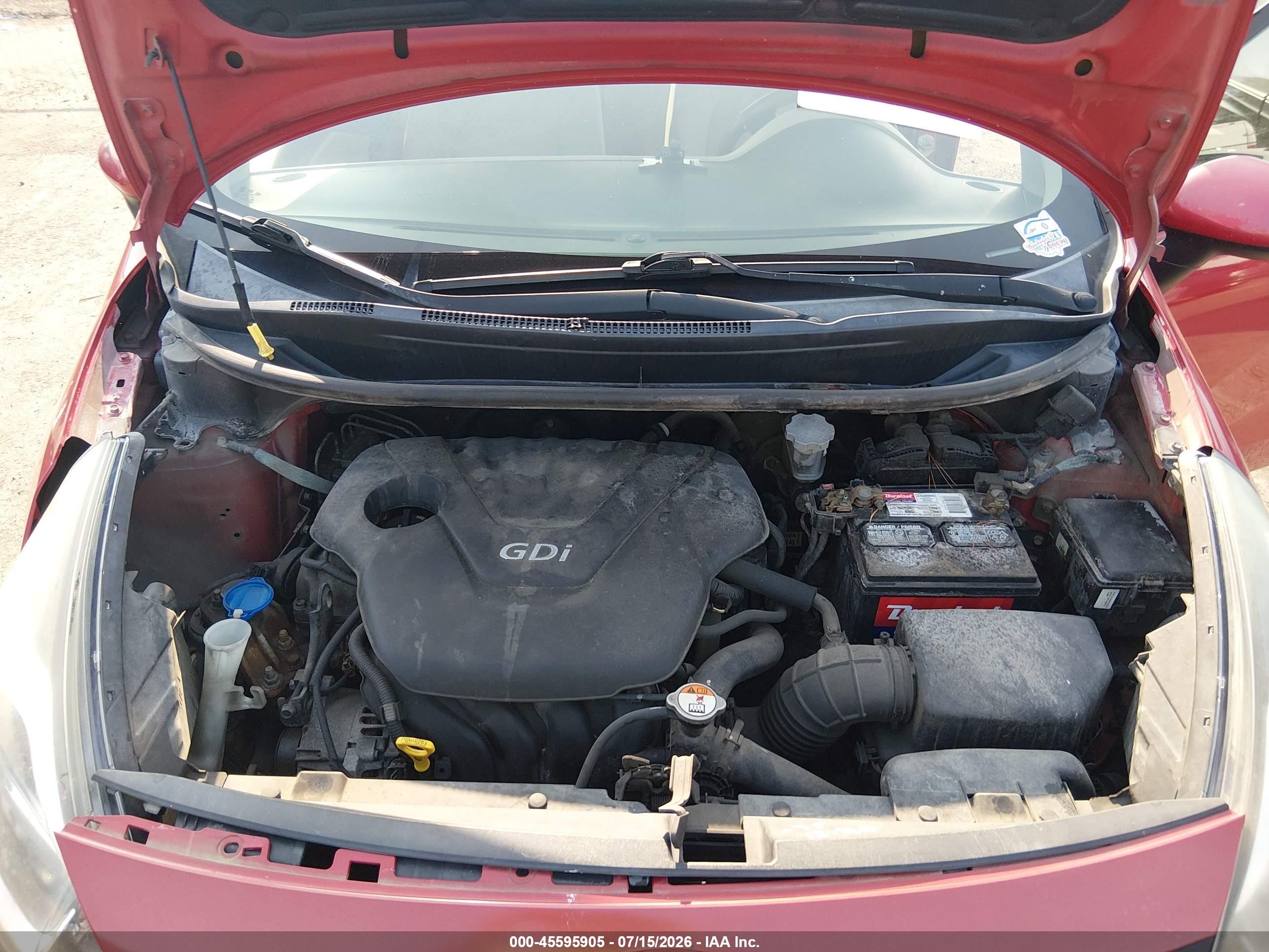 2013 Kia Rio Lx Red vin: KNADM4A32D6282261