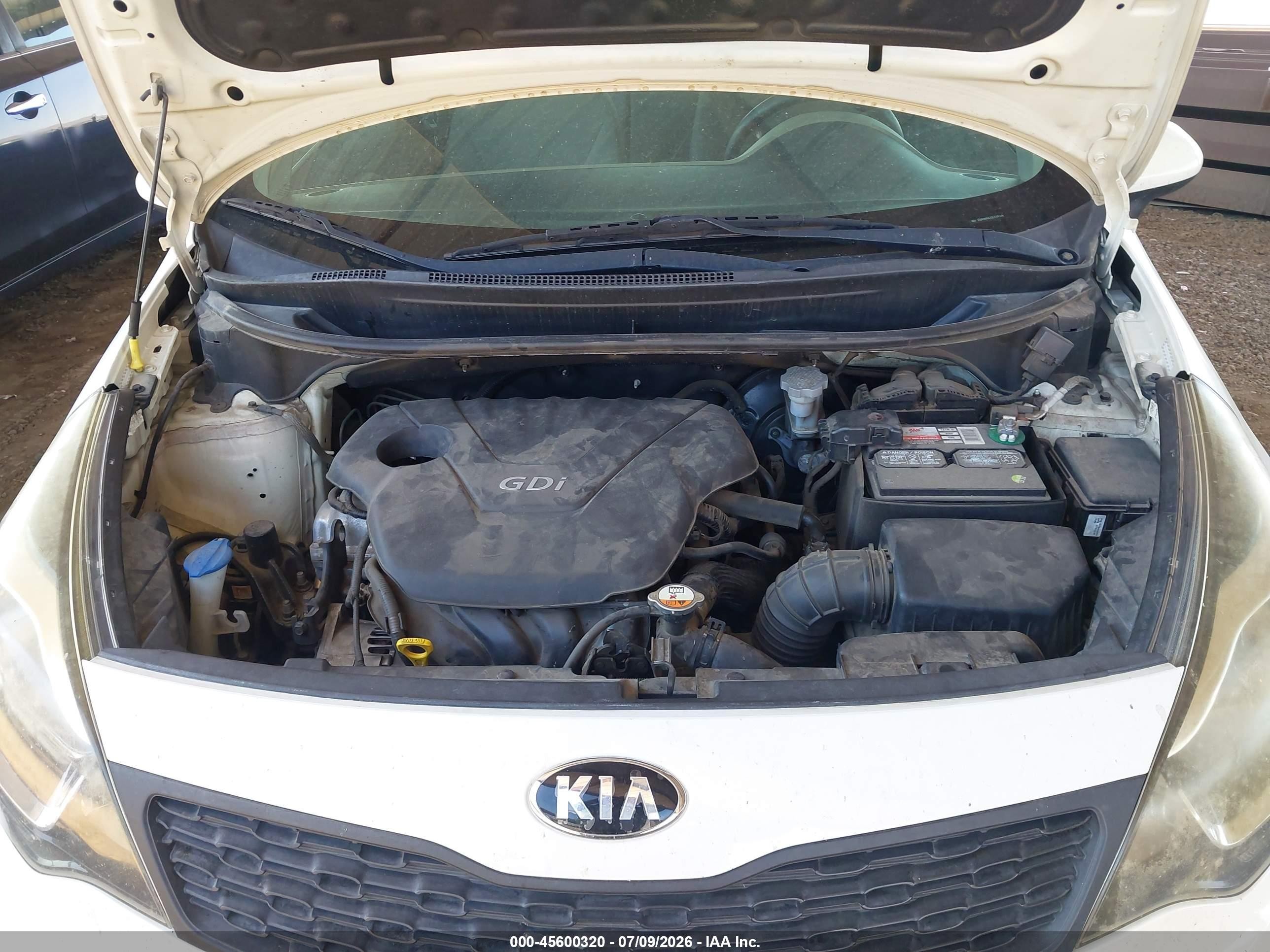 2014 Kia Rio Lx White vin: KNADM4A32E6341293