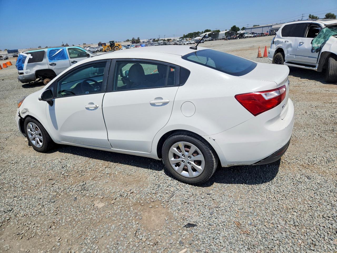 2014 Kia Rio Lx Белый vin: KNADM4A32E6397220