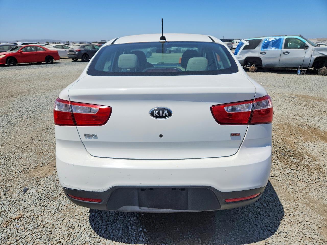2014 Kia Rio Lx Белый vin: KNADM4A32E6397220