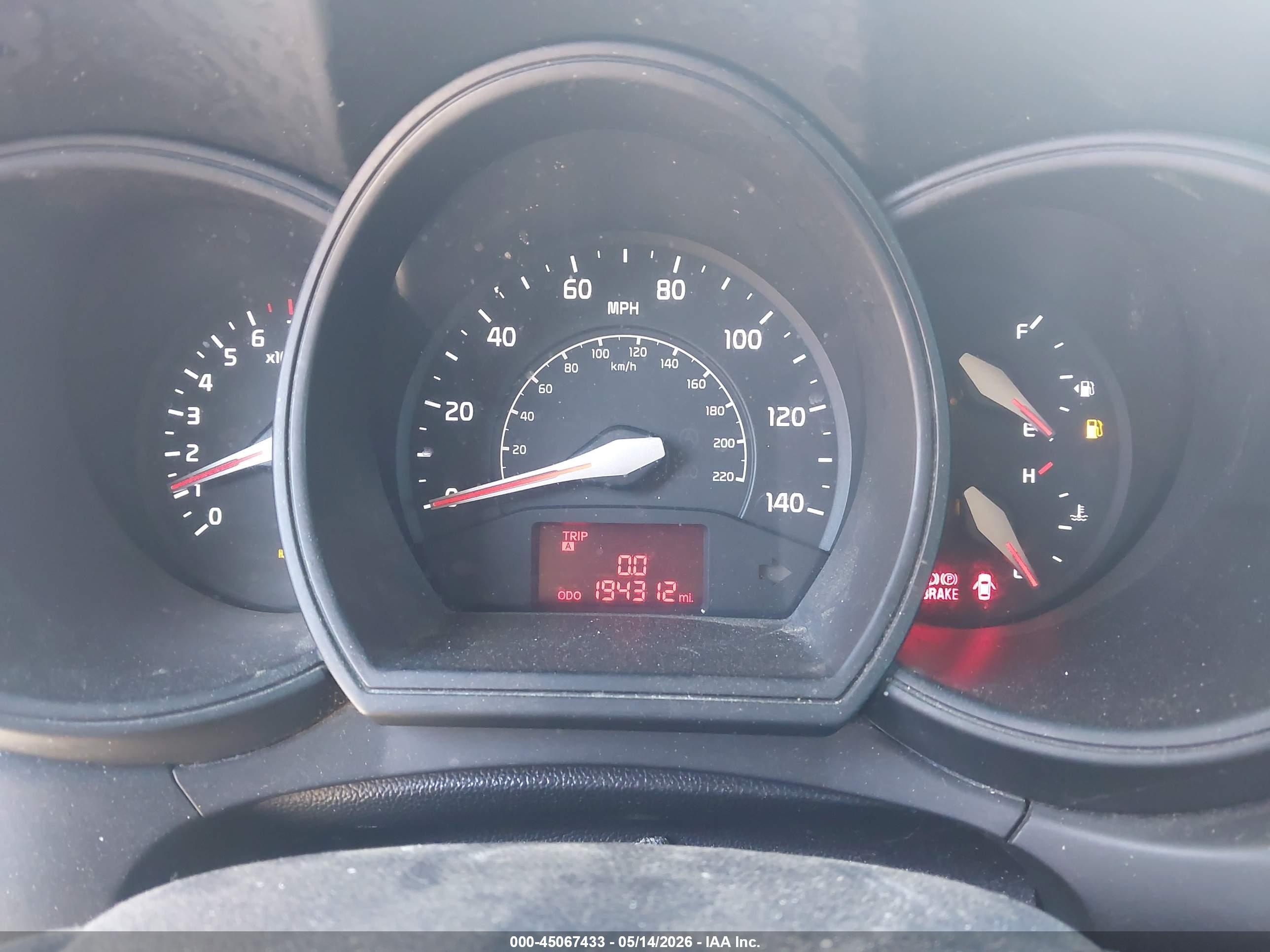 2015 Kia Rio Lx Gray vin: KNADM4A32F6451410